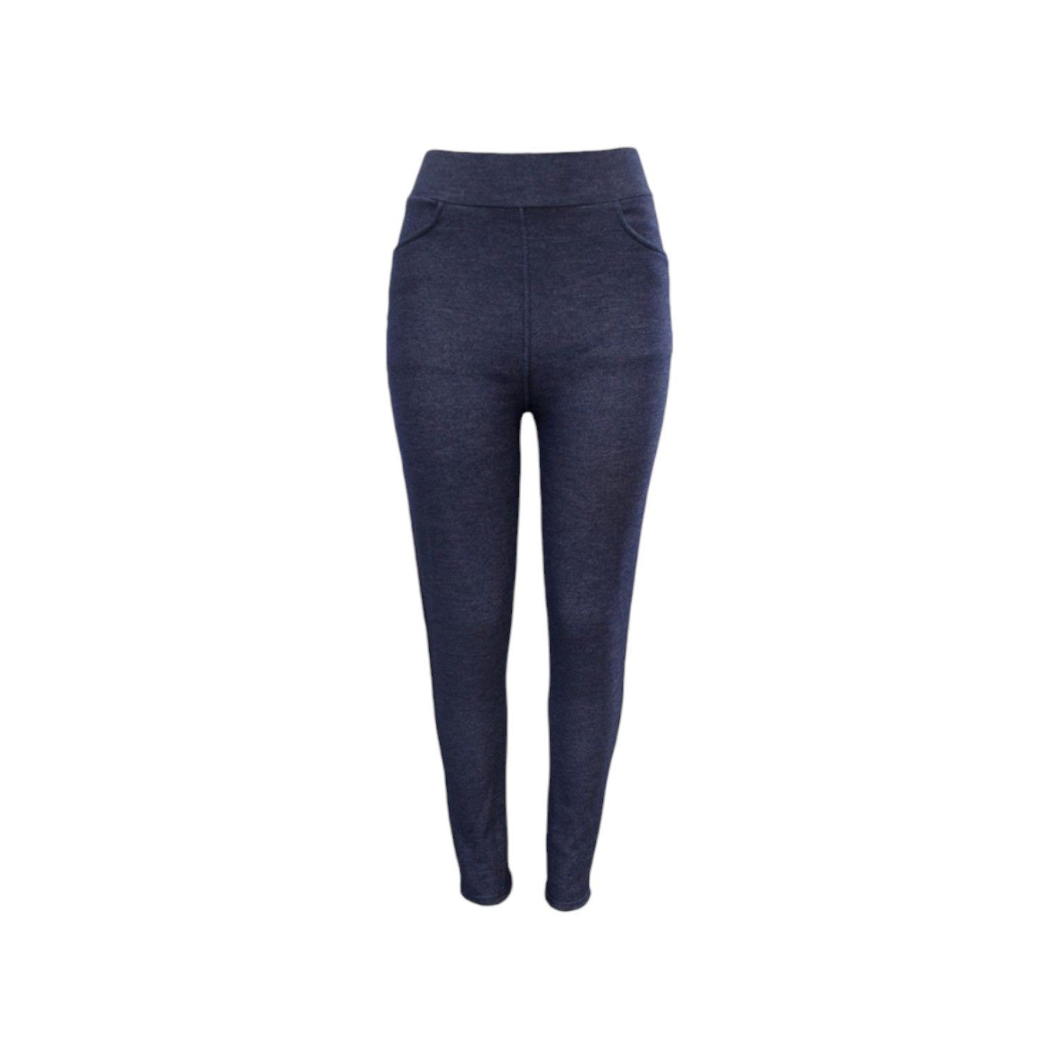 VewoTex Jeggings Damen Winter Leggings » Dunkle Jeans Optik » mit Push-Up E günstig online kaufen