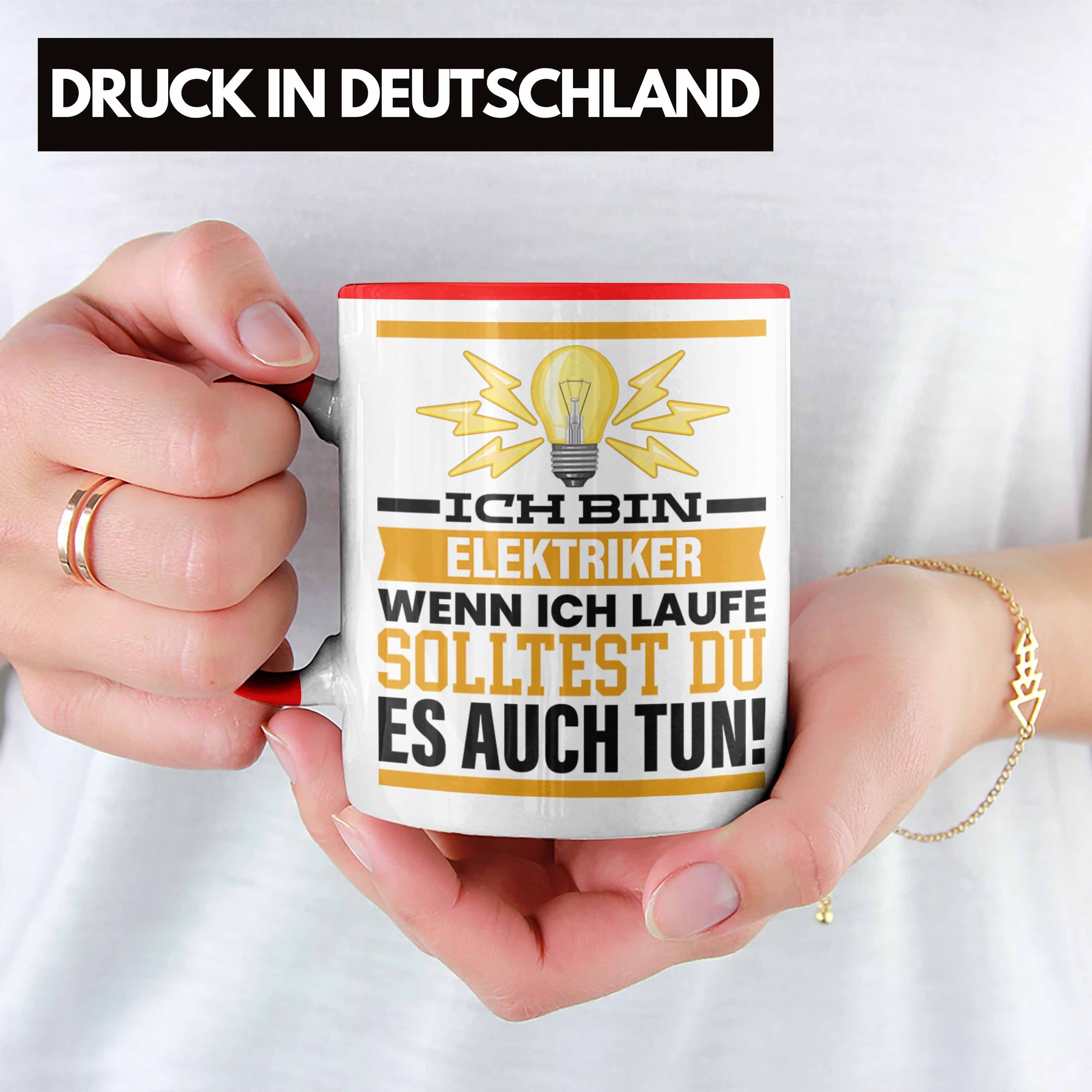 Trendation Geschenk Renne Tasse Tasse So Wenn Ich Spruch Elektriker Rot Männer Geschenkidee