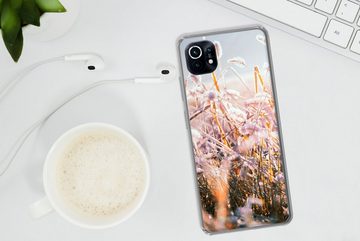 MuchoWow Handyhülle Gras - Sonne - Winter - Schnee, Phone Case, Handyhülle Xiaomi Mi 11, Silikon, Schutzhülle