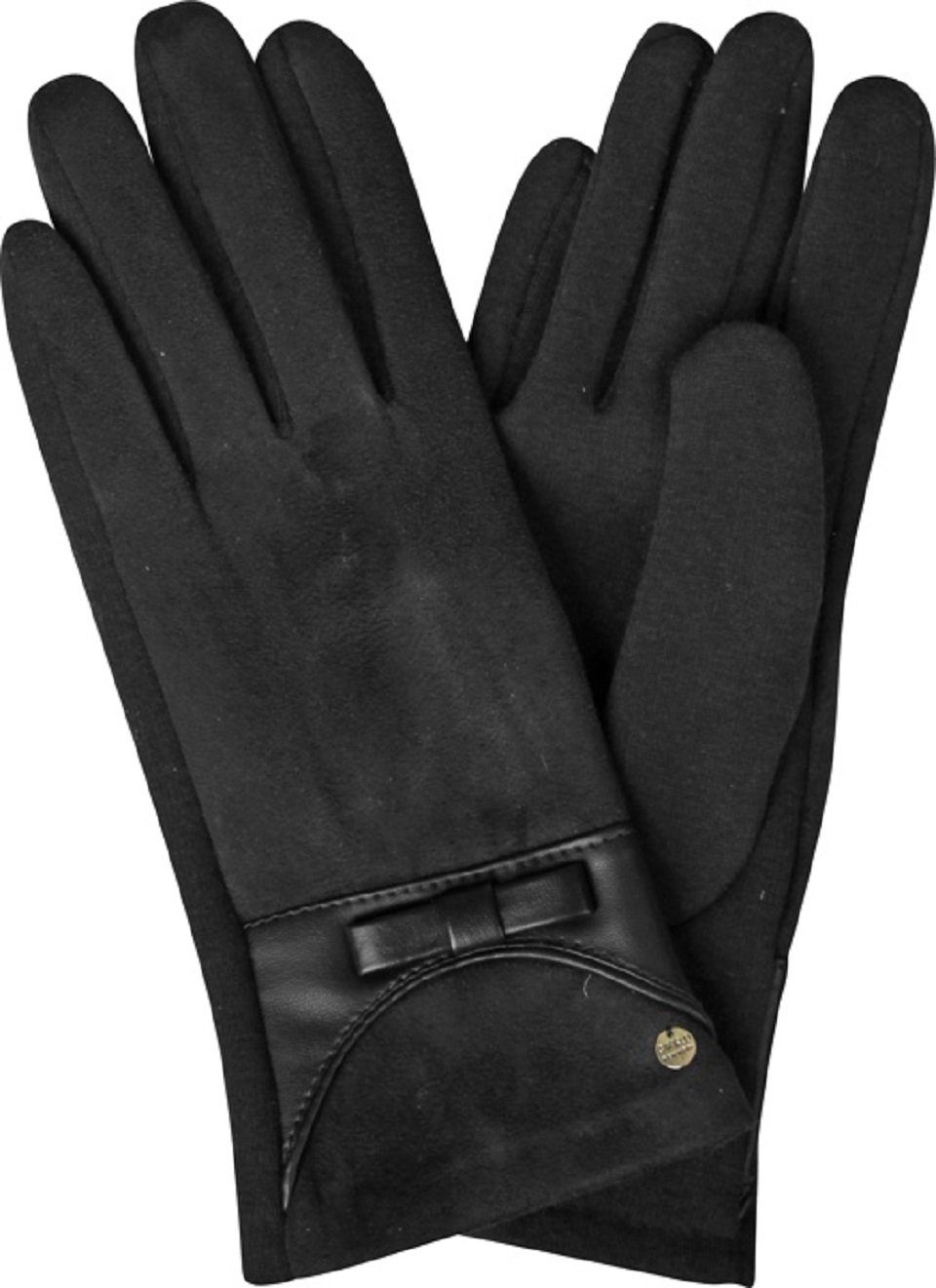 schwarz York Baumwollhandschuhe Jersey New Handschuhe Capelli