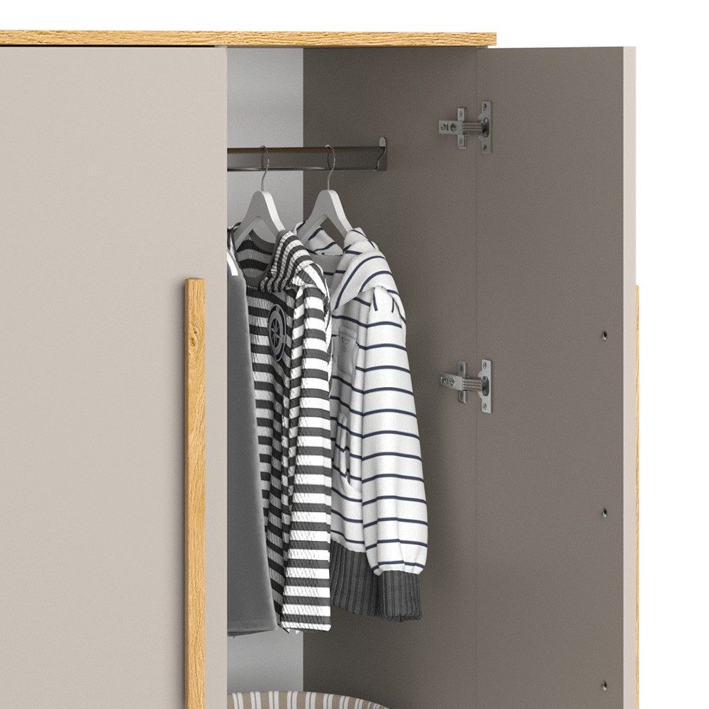 VitaliSpa® Kleiderschrank Malia, Cashmere-Eiche, 70 x 120 cm