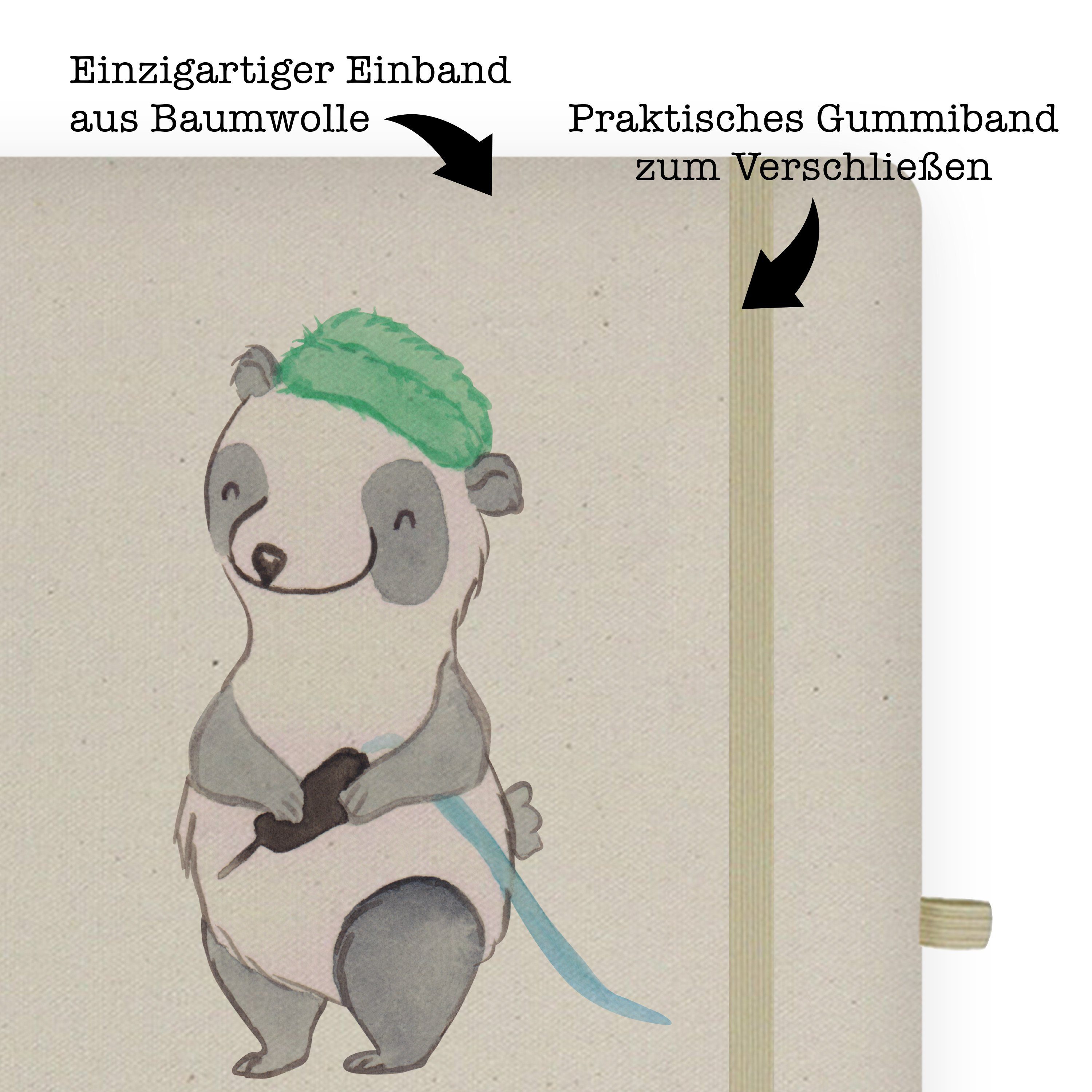 Panda Danke, - & Mr. Notizbuch Herz Mrs. Geschenk, Panda & Skizzenbuch, Mr. - mit Not Tätowierer Mrs. Transparent