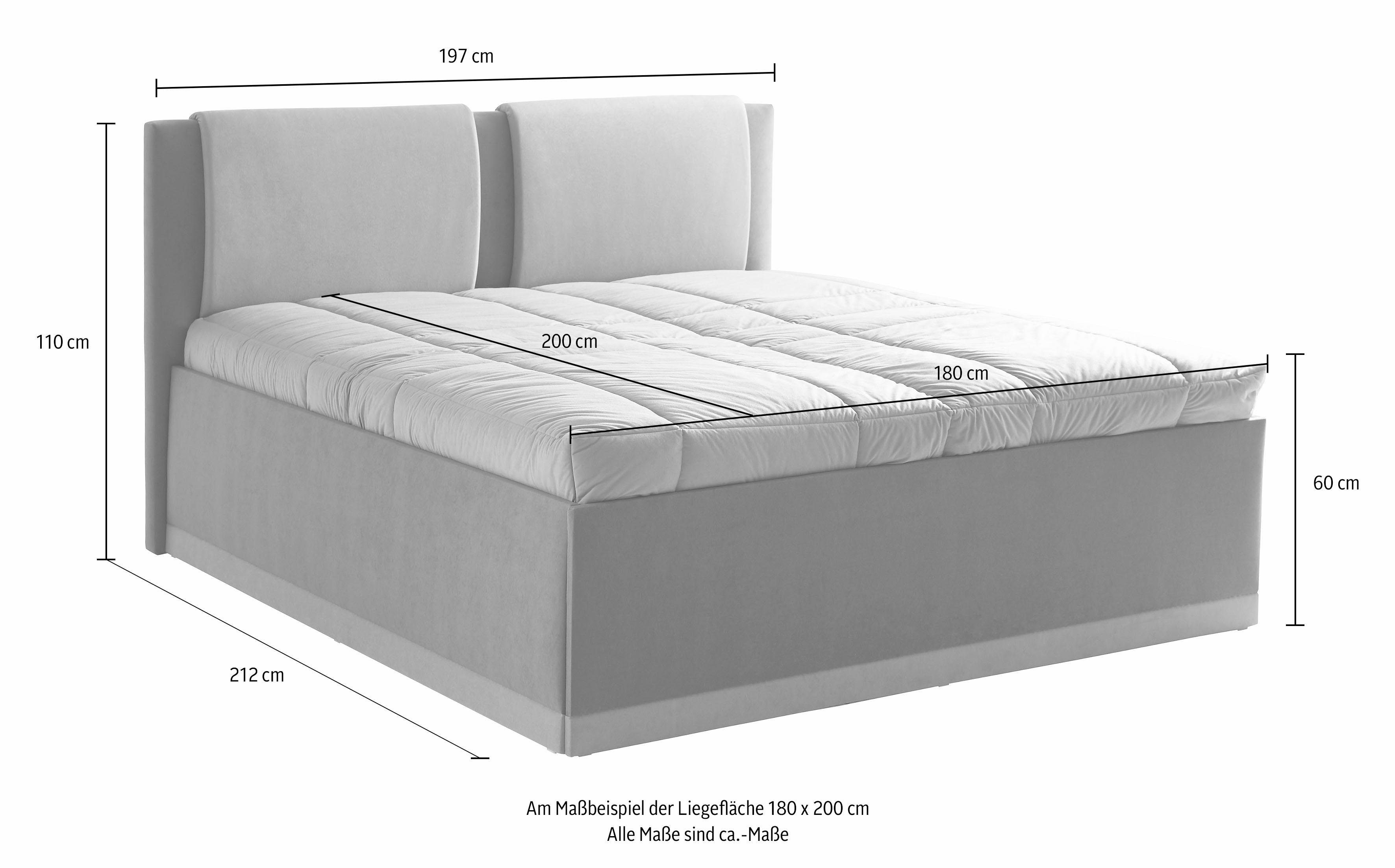 Westfalia Schlafkomfort Polsterbett, mit Bettkasten und Tagesdecke günstig online kaufen
