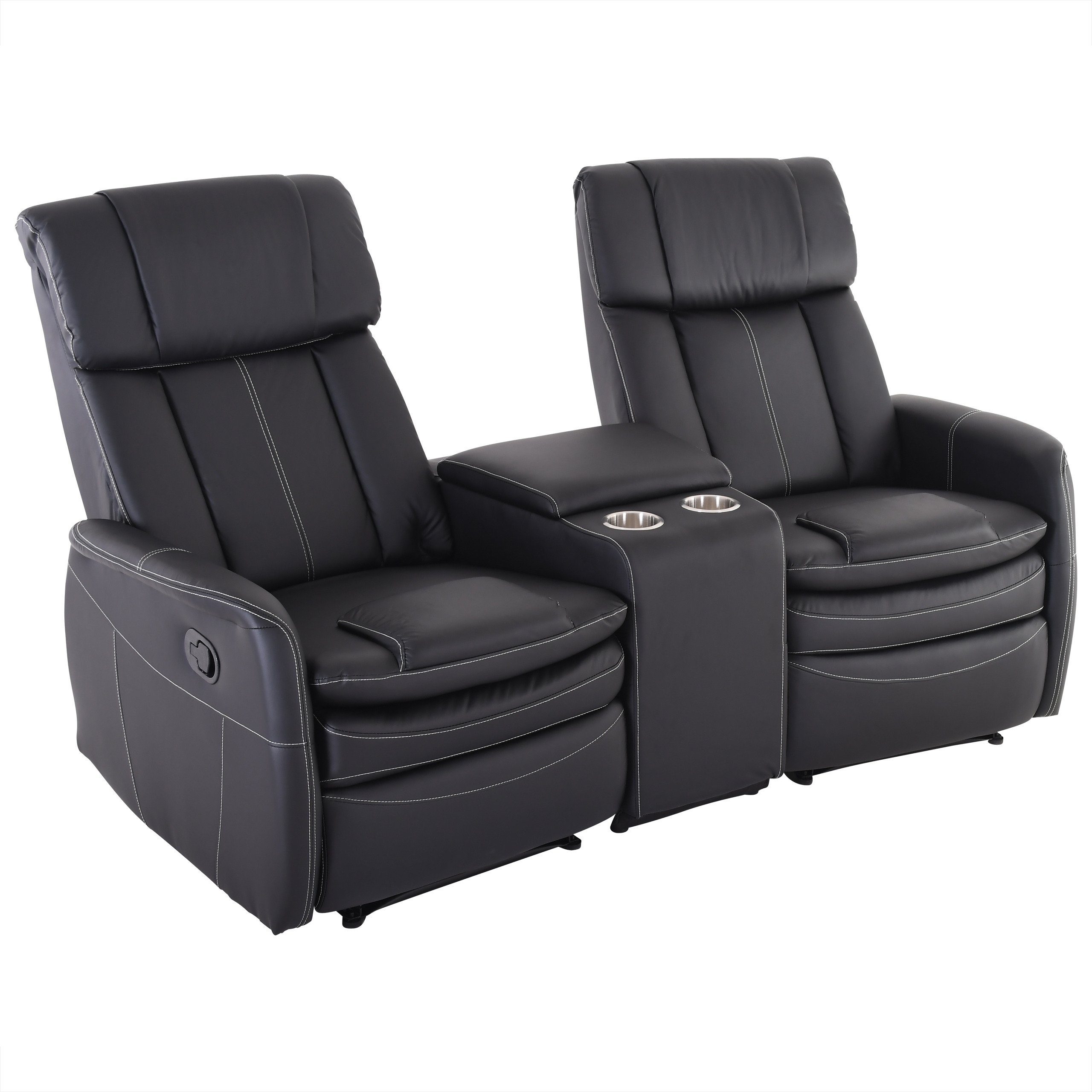Raburg XXL-Sessel 2er-Kinosessel MAXX, Zweisitzer, verschiedene Farben & Stoffe, Liege- & Relaxfunktion, Taschenfederkern, bis 150 kg pro Sitzfläche