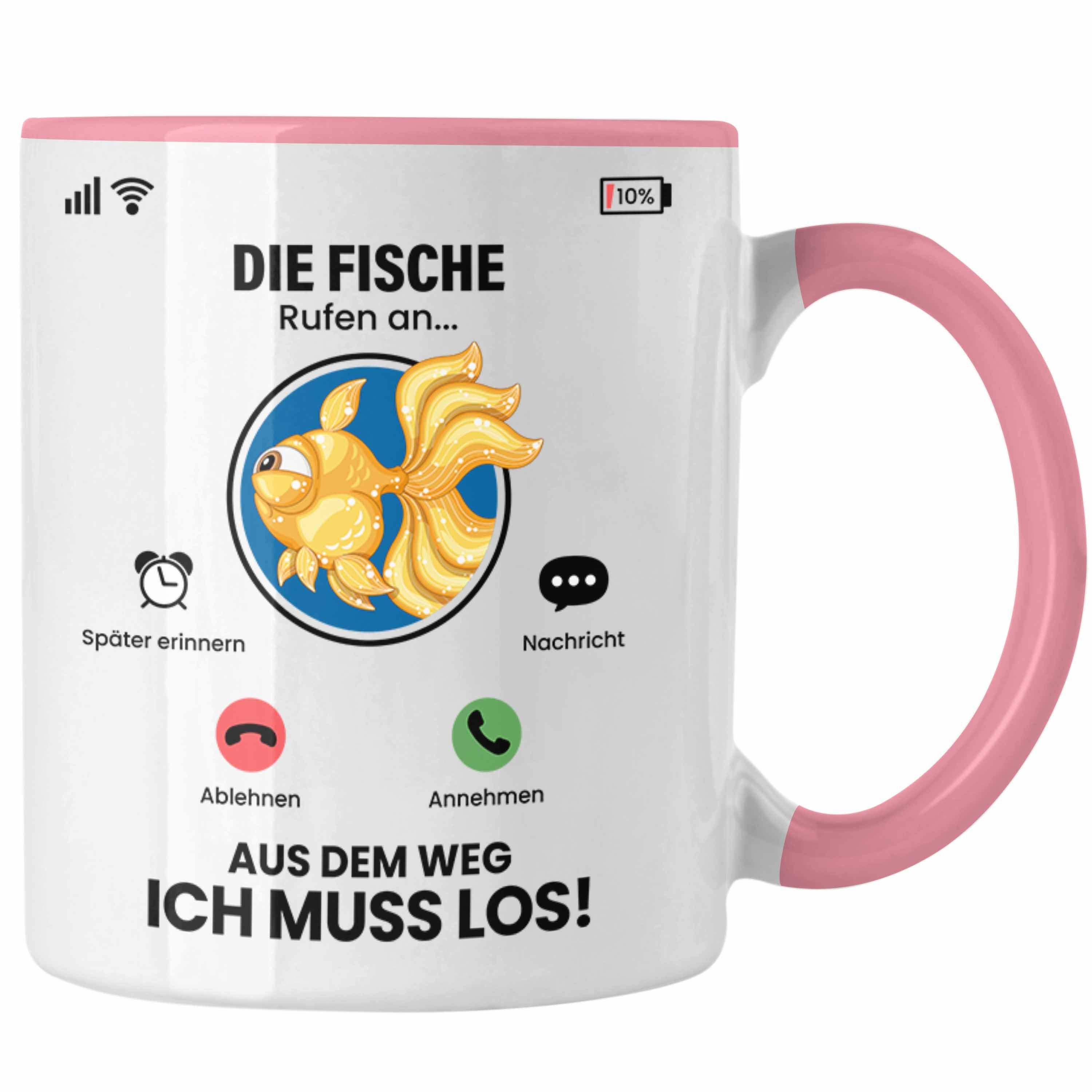 Fische Tasse Besitzer Tasse Geschenk Züchter An Geschen Rosa Die Trendation Rufen Fische für