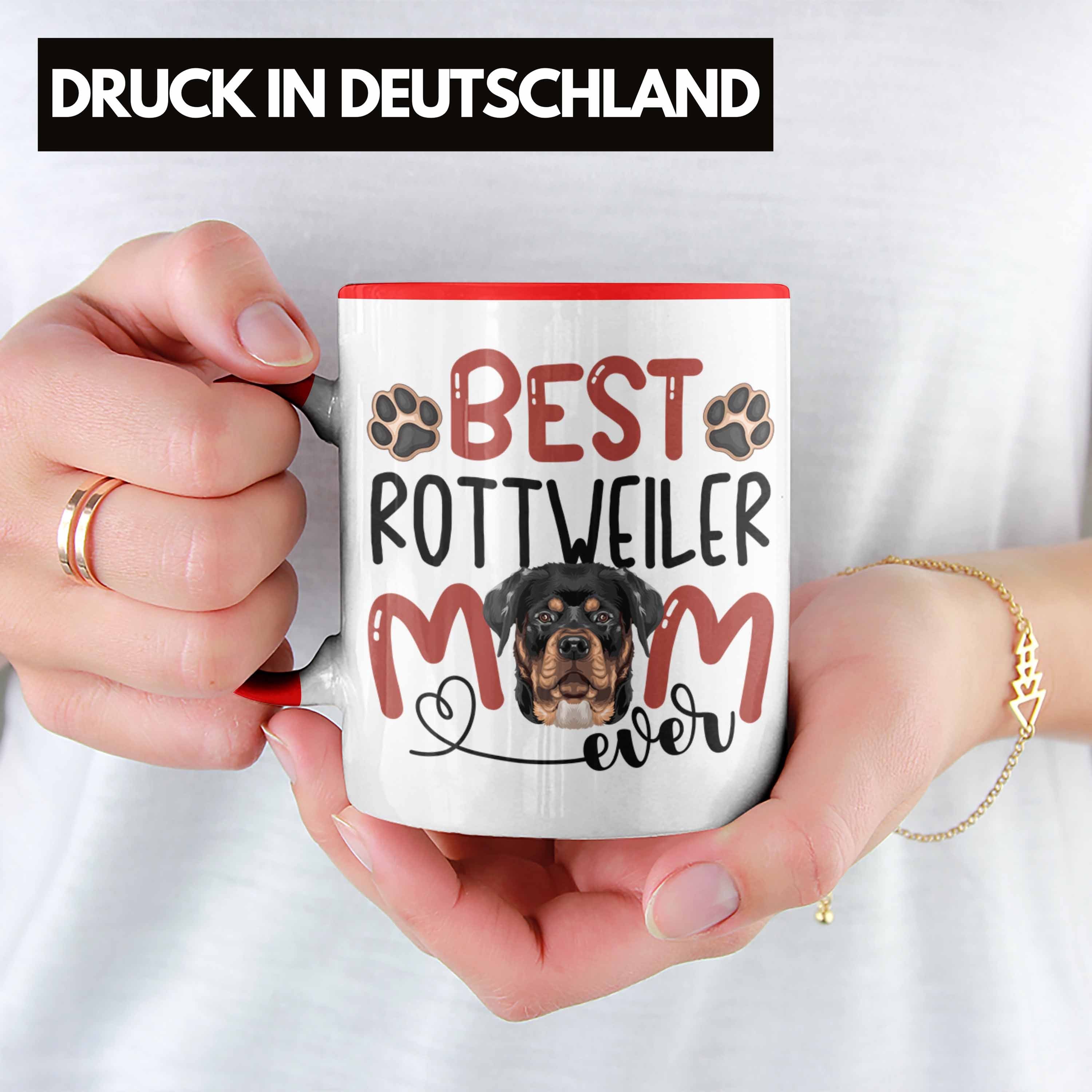 Trendation Tasse Rottweiler Geschenkidee Lustiger Mom Geschenk Besitzerin Tasse Spruch