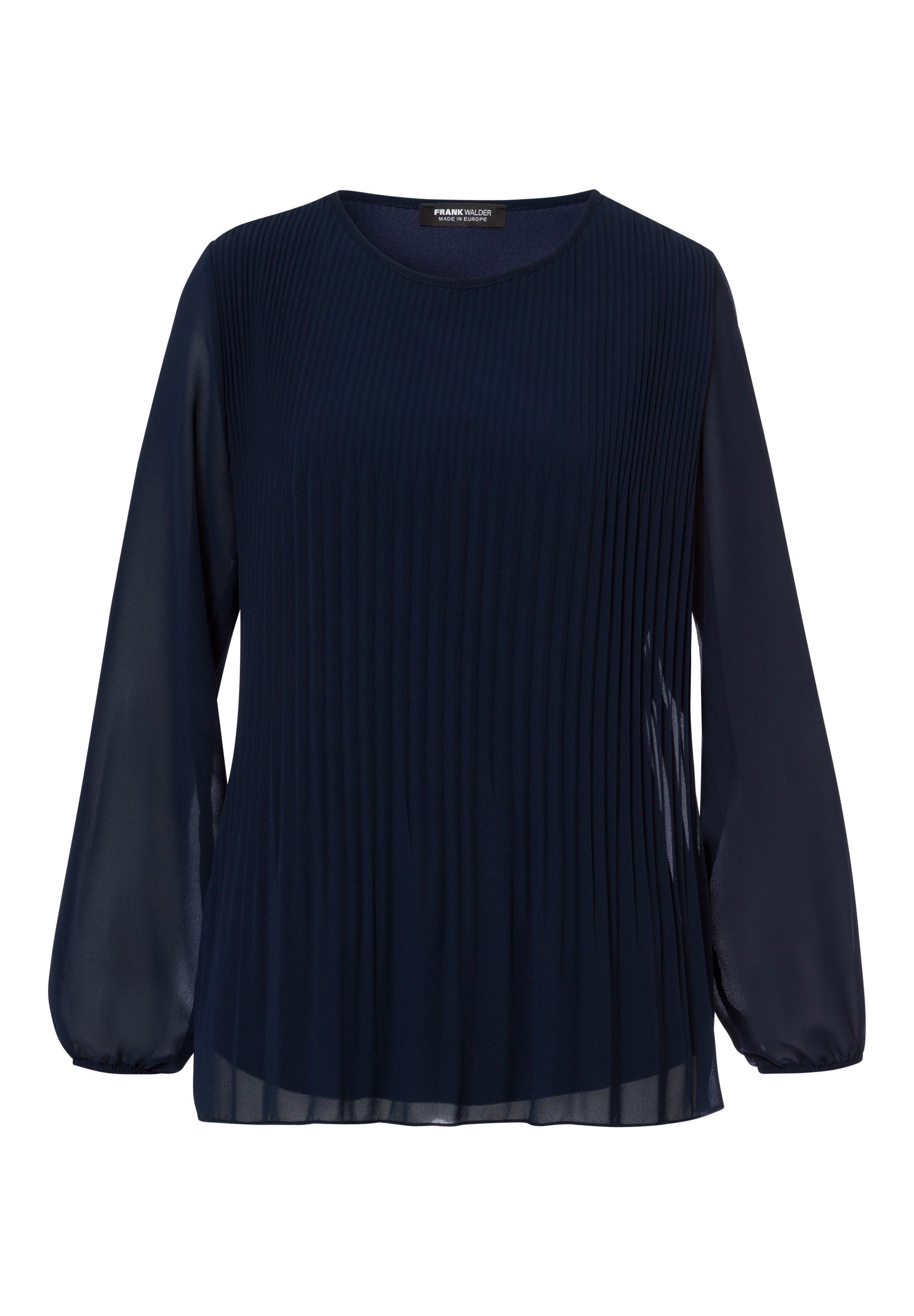 FRANK WALDER Langarmbluse mit Plissee-Struktur günstig online kaufen