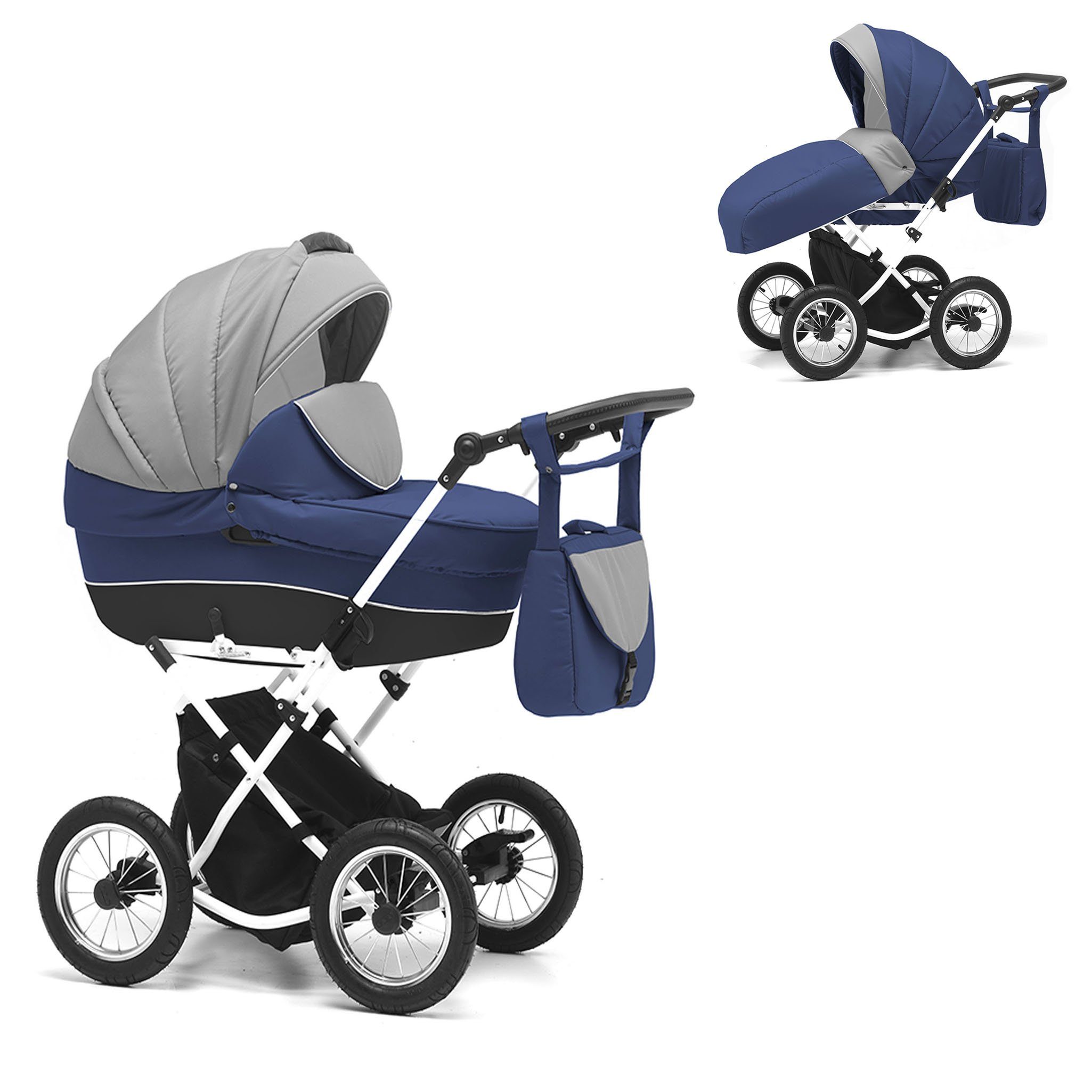 Kombi-Kinderwagen Sorento 2 in 1 inkl. Sportsitz und umfangreichen Zubehör in 17 Farben