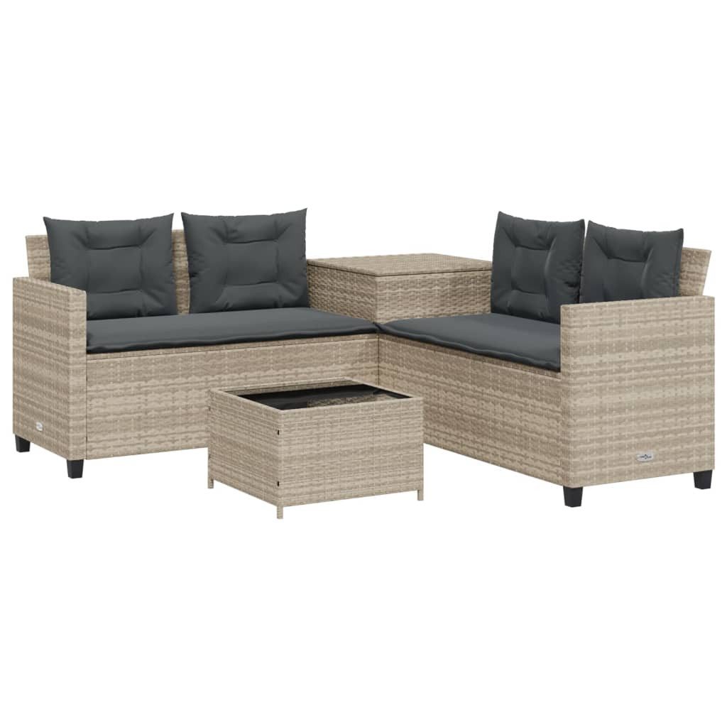 vidaXL Gartenlounge-Set Gartensofa in L-Form mit günstig online kaufen