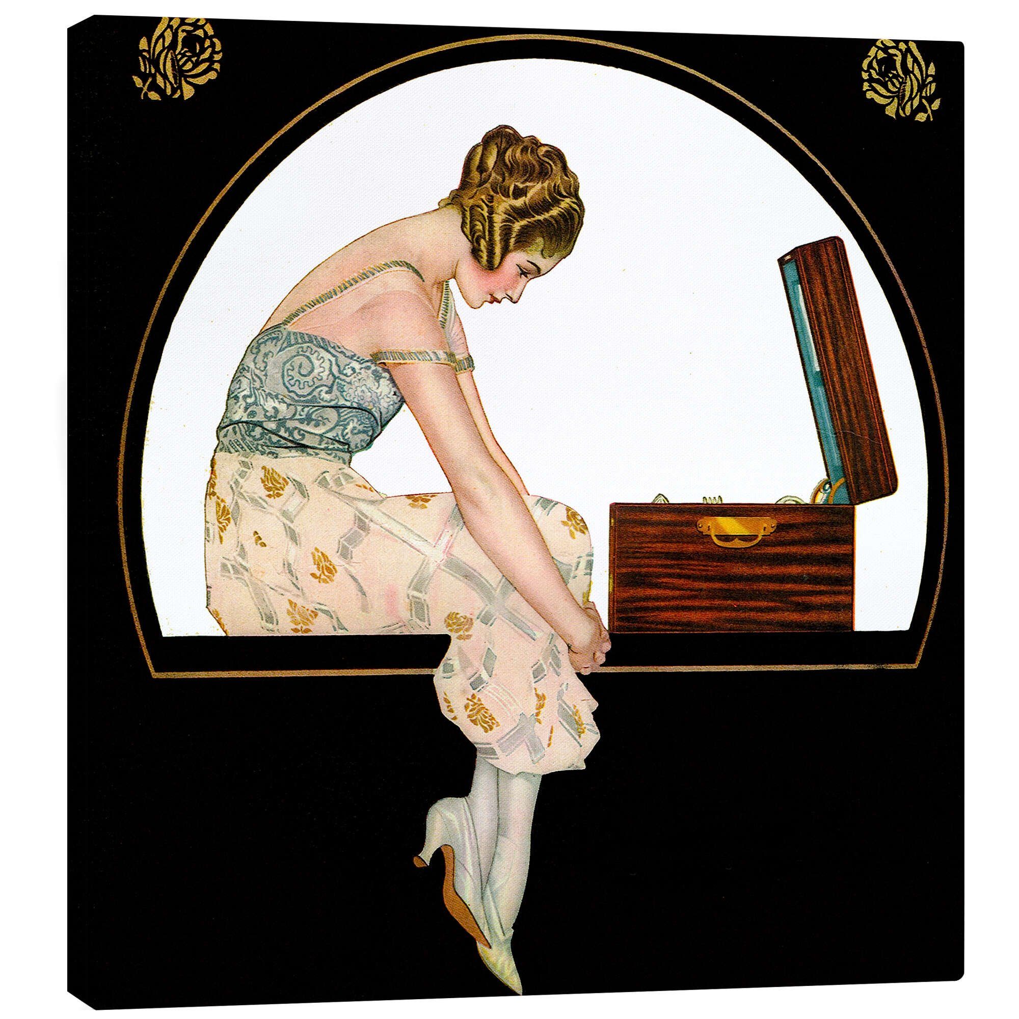 Posterlounge Wandbild Die Musik der Frauen, Clarence Coles Phillips, erhältlich als Poster, Leinwandbild, Wandsticker oder Acrylglasbild