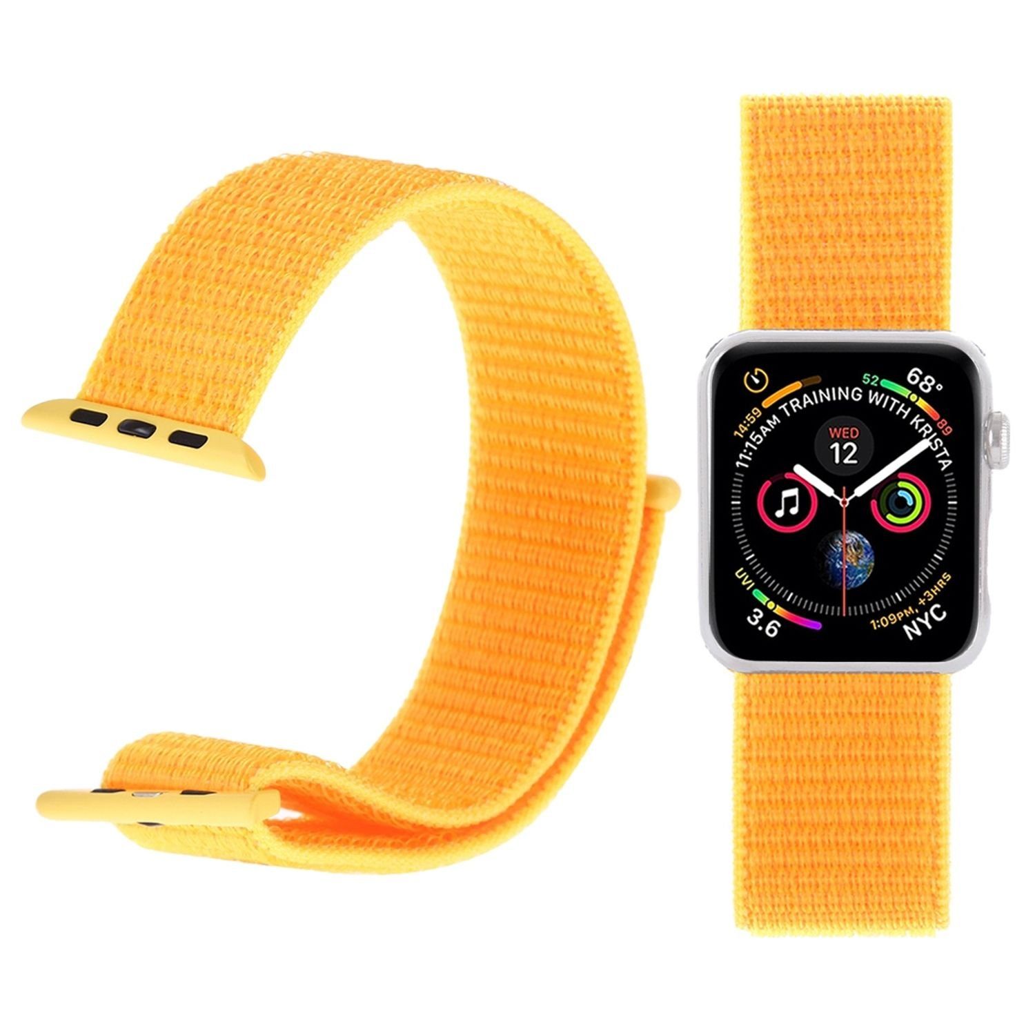 Armband 38 41 / König Smartwatch-Armband Arm Loop Band Design 40 Sport / mm Gelb Nylon mm mm,