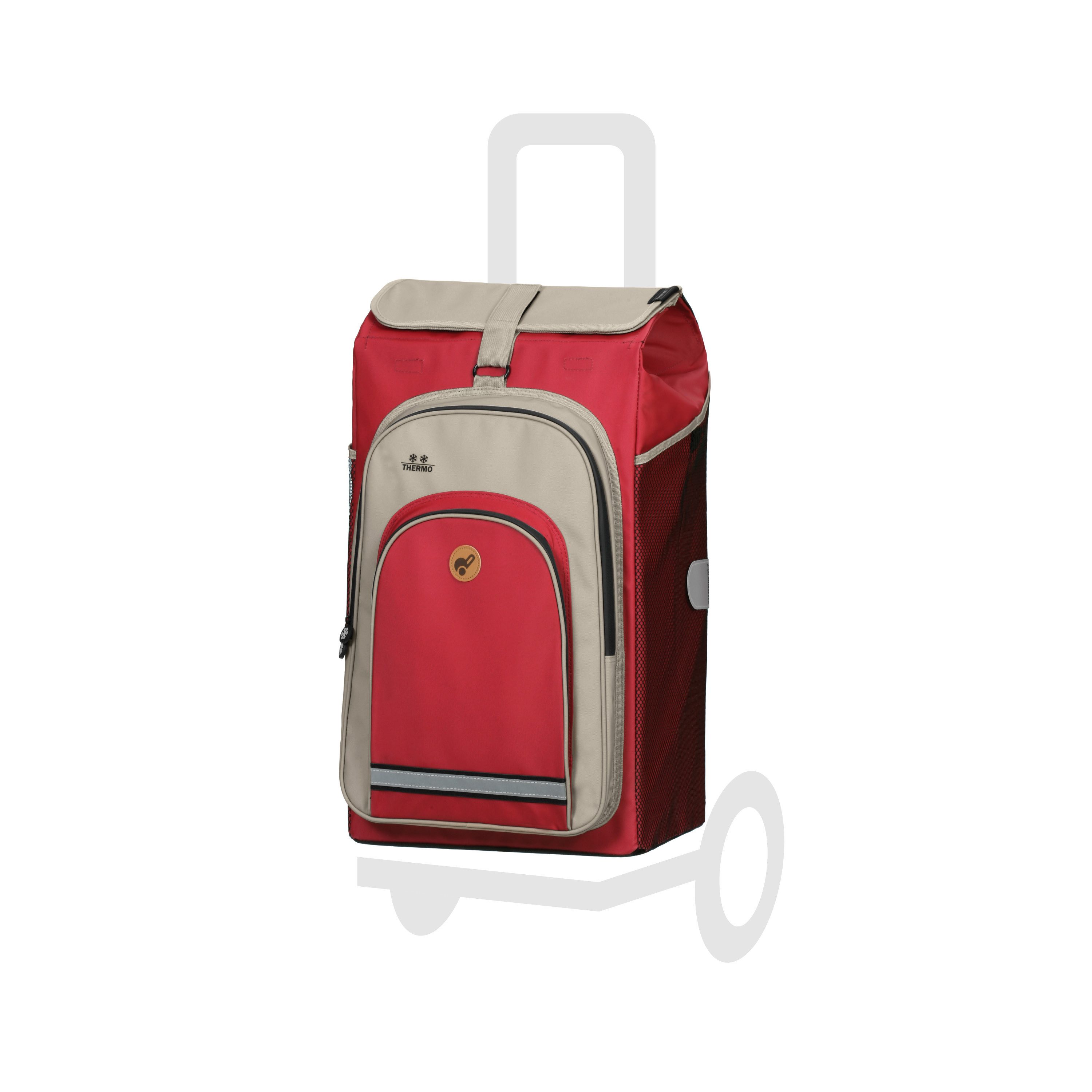 Andersen Einkaufstrolley Tasche Hydro 2.1 rot, Thermofach 8 Liter, wasserabweisend