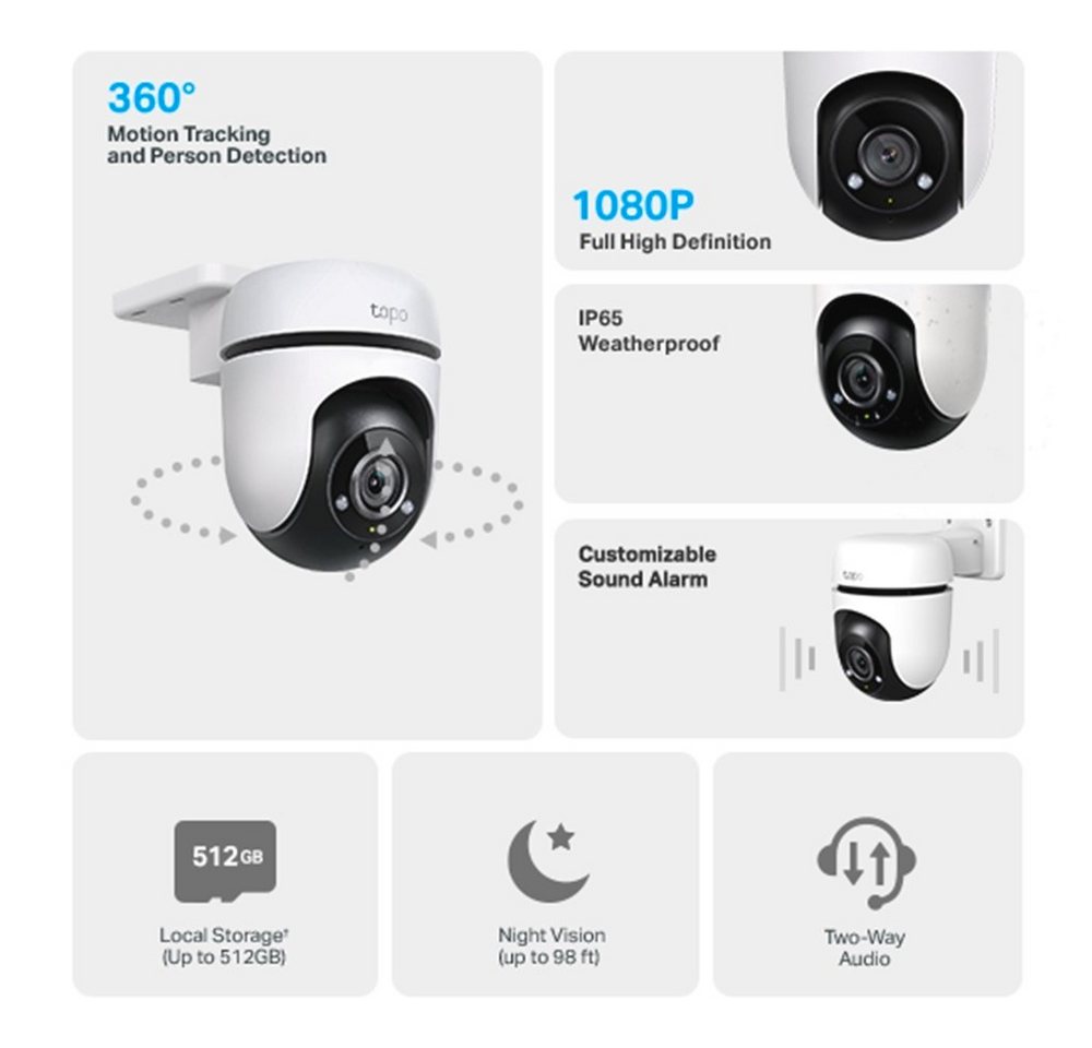 Thumbnail - tp-link Überwachungskamera Tapo C500 Outdoor Pan/Tilt Security IP Kamera (Außenbereich)