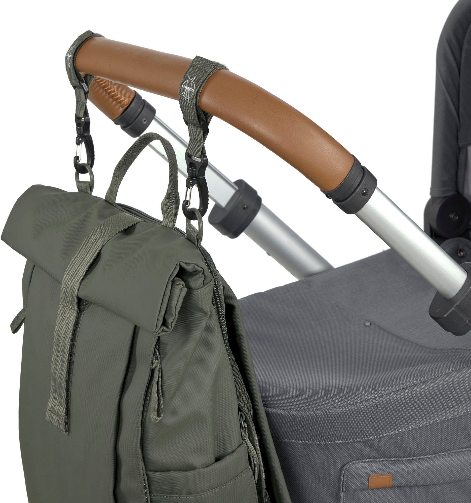 olive, zum Green Label, LÄSSIG Material Wickelrucksack aus Up, Rolltop recyceltem Teil vegan;