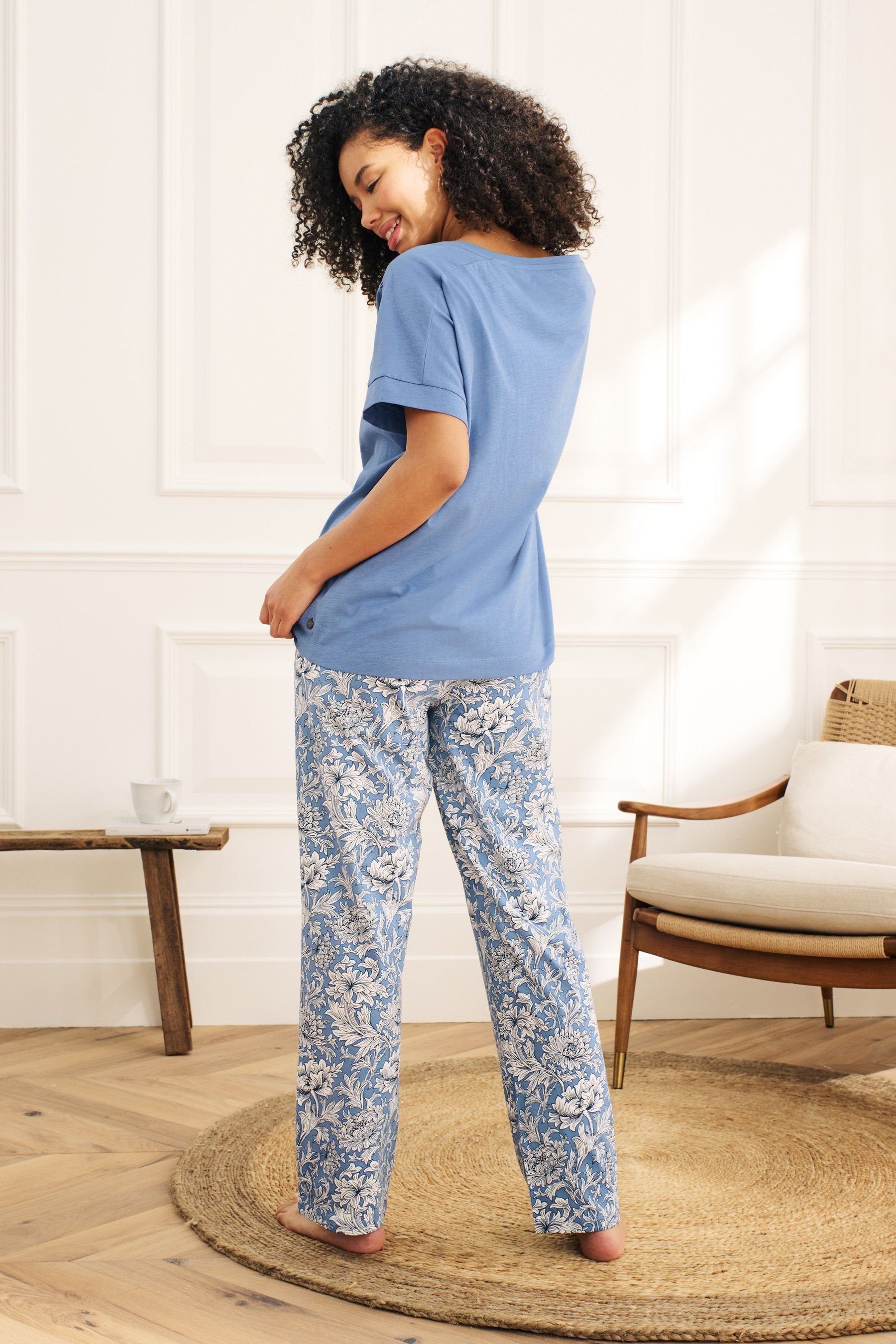 Co Baumwolljersey-Schlafanzug tlg) at Pyjama Morris (2 Next Floral & Blue Next Morris & Co.