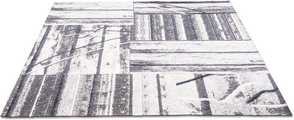 Motiv, Sansibar, Keitum Holz rechteckig, Höhe: 3 modernes Säbel 010, mm, Teppich Design, gekreuzte Flachgewebe,