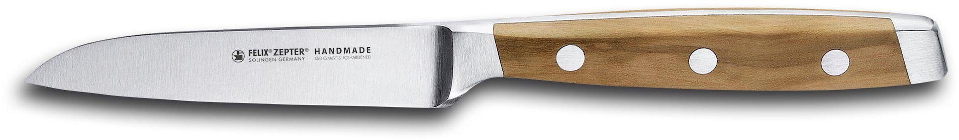 Felix Solingen Gemüsemesser First Class Wood, Traditionell im Gesenk geschmiedete Klinge
