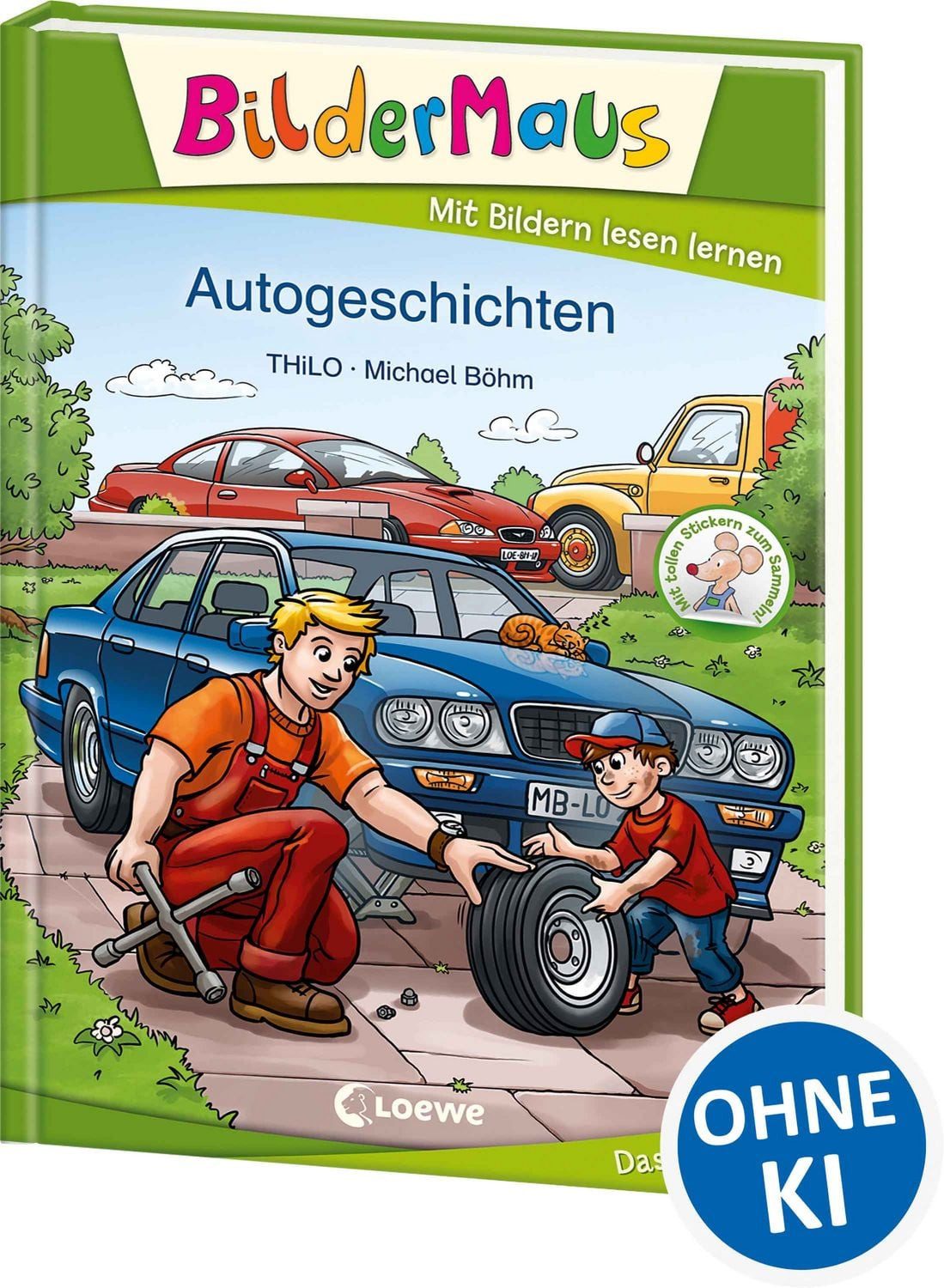 Kinderbuch Bildermaus - Autogeschichten Mit Bildern lesen lernen - Ideal für die Thilo