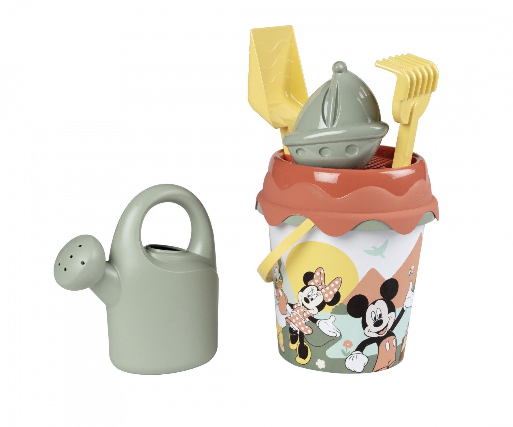 Smoby Sandeimer Smoby Outdoor Sand & Strand Life Eimer + Gießkanne Disney Micky 760086
