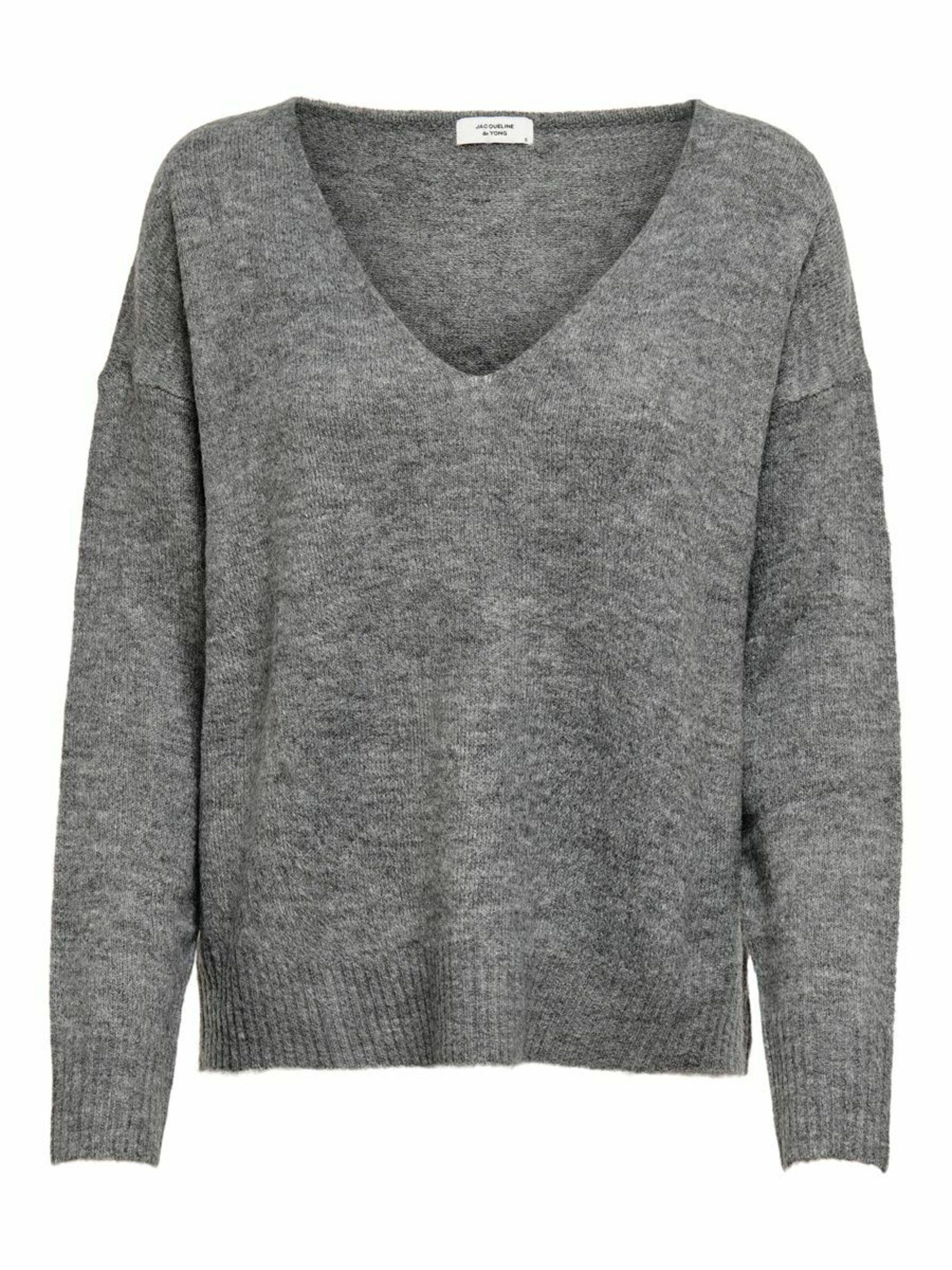 JDY Strickpullover Elanora (1-tlg) Plain/ohne Details dark grey melange 2