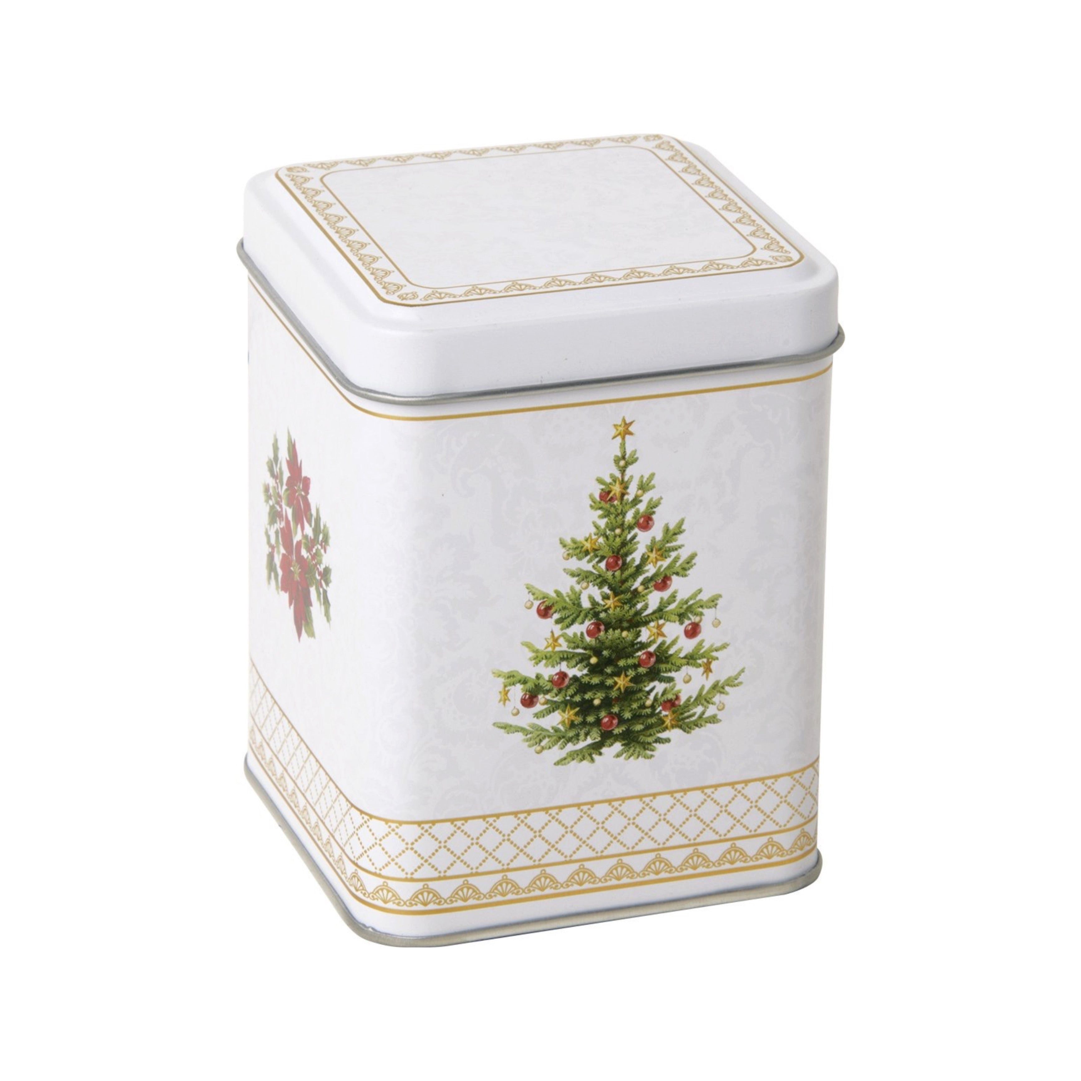 IHR Weihnachtsfigur Teedose quadratisch "Weihnachtsbaum/Christmas Tree" von ihr - Weihnach