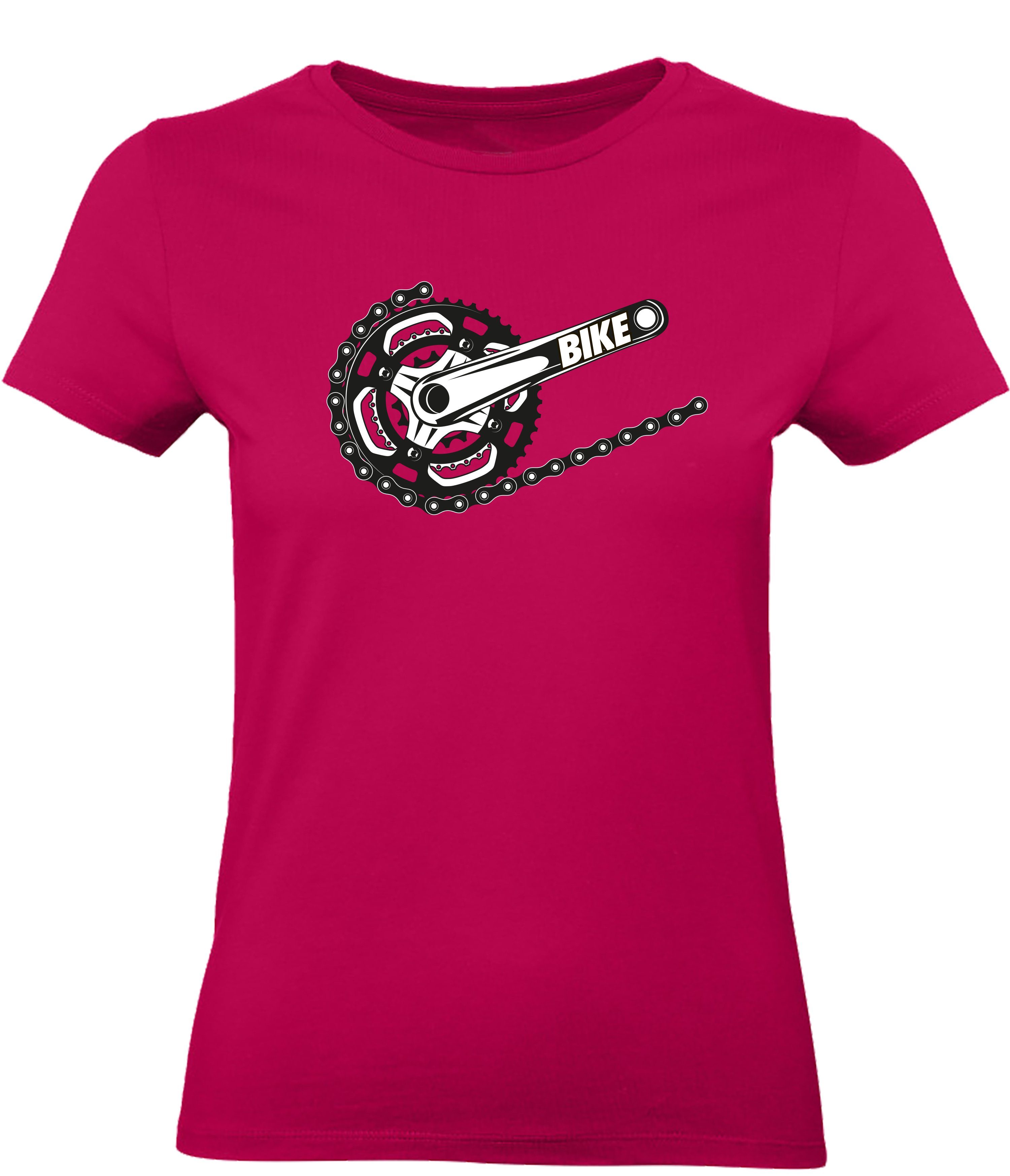 Baddery Print-Shirt Fahrrad T-Shirt Damen: "Bike" günstig online kaufen