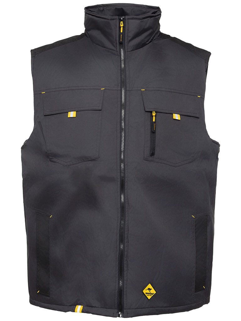 ROADSIGN australia Arbeitsweste Herren Arbeitsweste mit Stehkragen - Weste für Handwerk und Arbeit