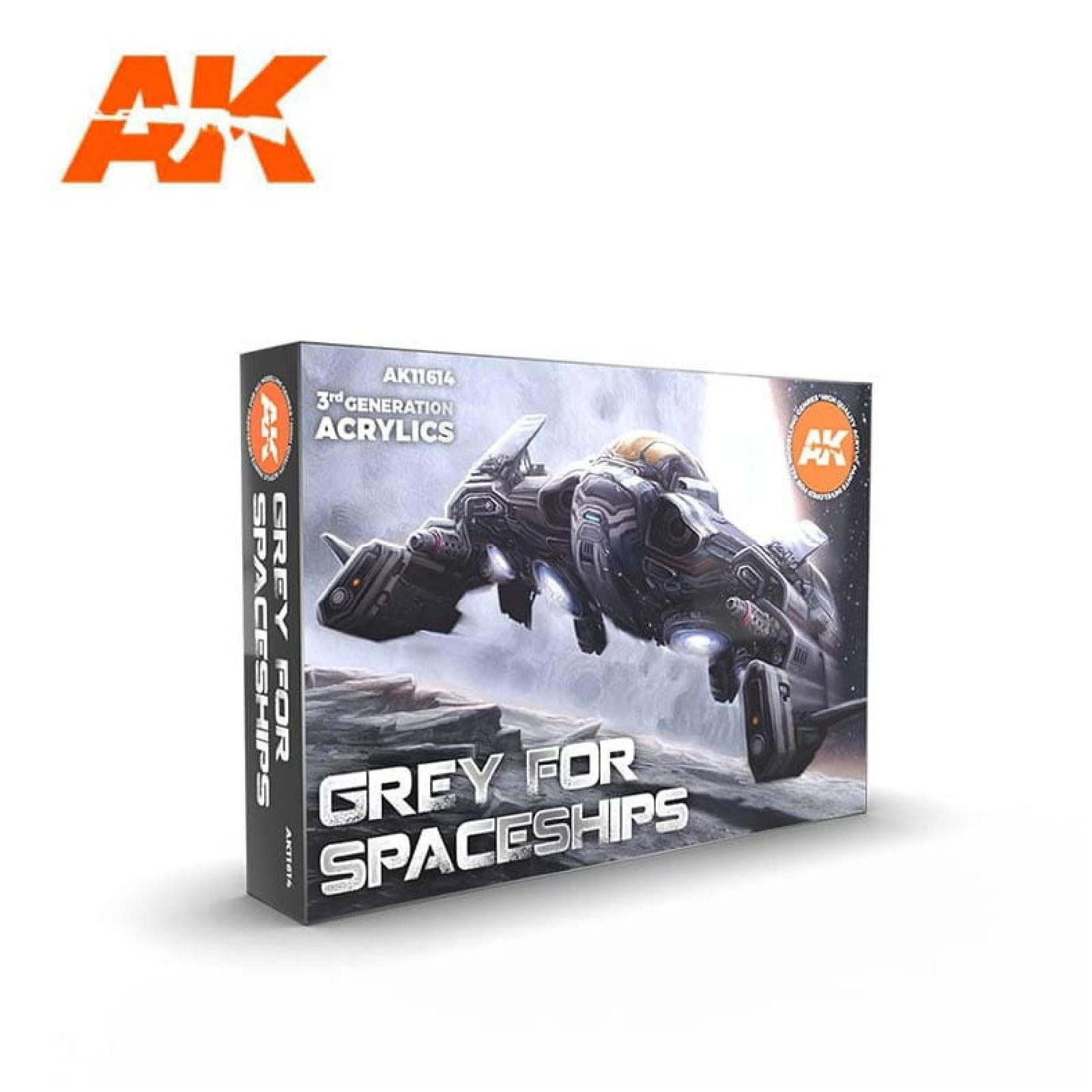 Modellbausatz Paint Set: GREY FOR SPACESHIPS SET (6x17ml)