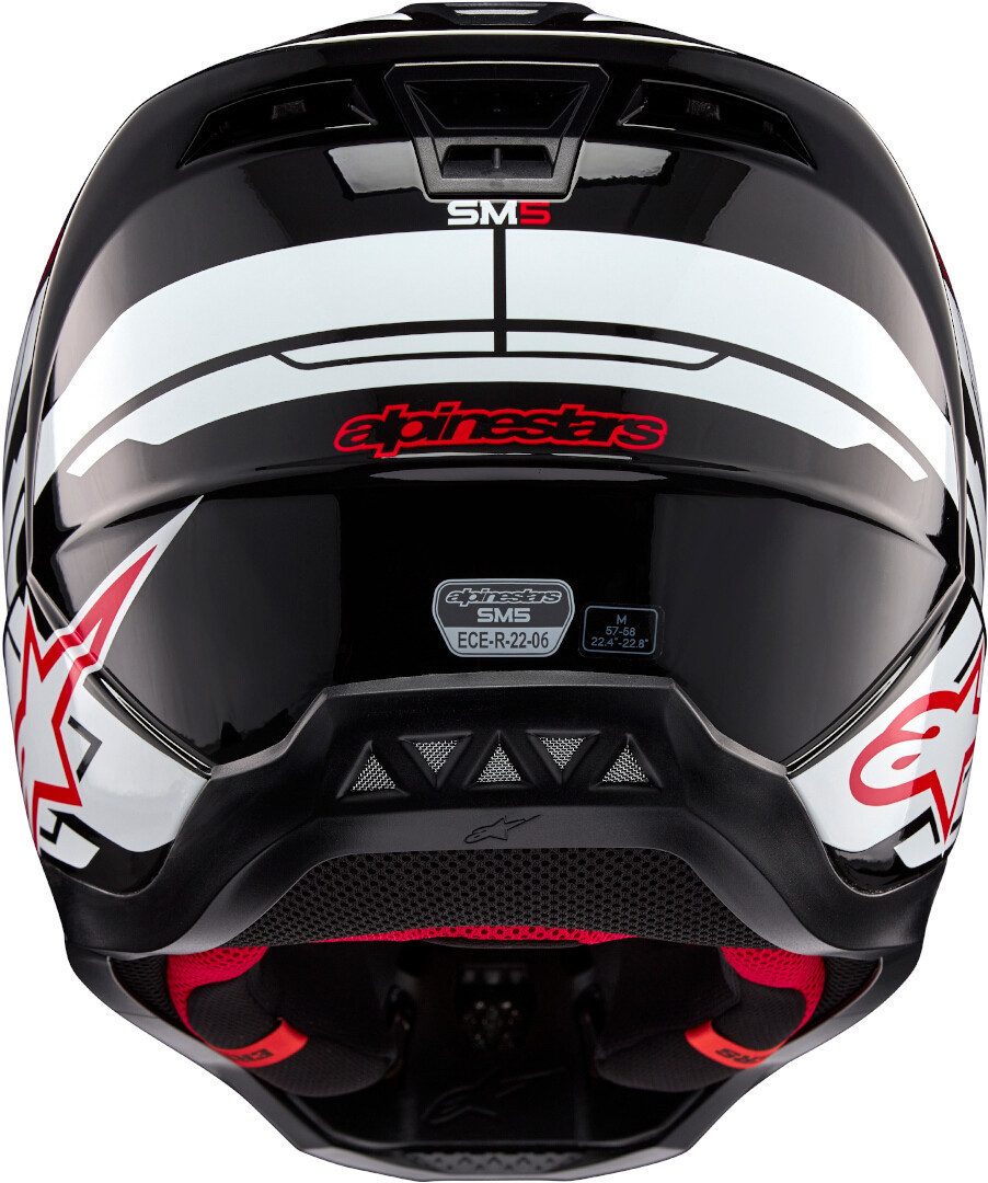 Alpinestars Motocrosshelm S-M5 Action 2 2024 Motocross Helm, Notfallsystem-Polsterung (EQRS)