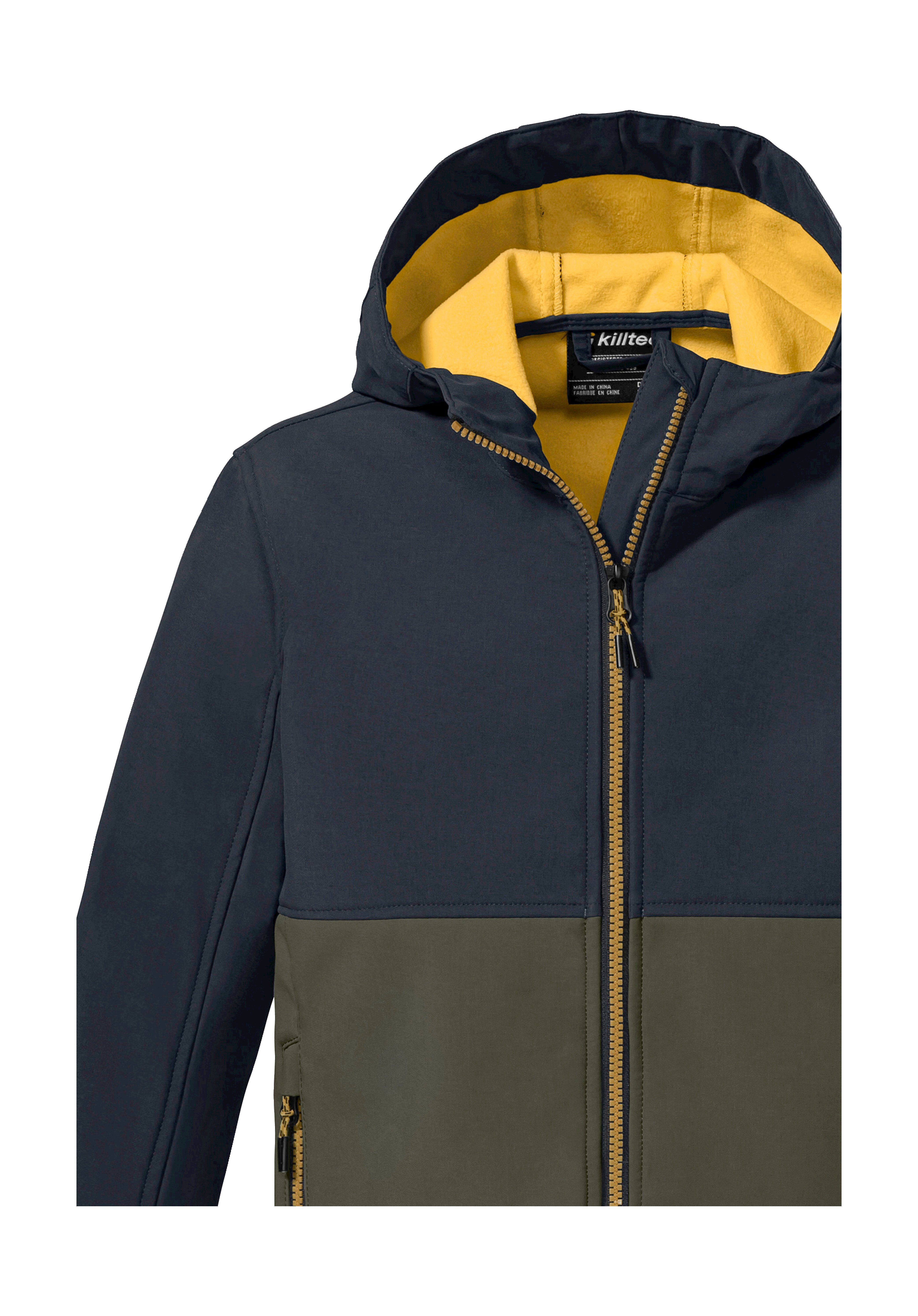 Killtec Softshelljacke KOW 203 BYS SFTSHLL JCKT Wind- und wasserabweisende Softshelljacke mit verstellbaren Details