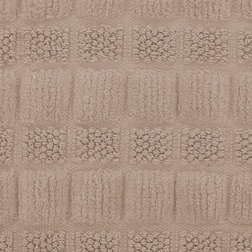 Badematte Badematte aus Baumwolle 60x40 cm relaxdays, Höhe 20 mm, Baumwolle, Braun
