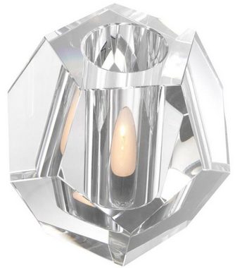 Casa Padrino Teelichthalter Luxus Teelichthalter 16 x 16 x H. 15 cm - Kristallglas Deko Accessoires