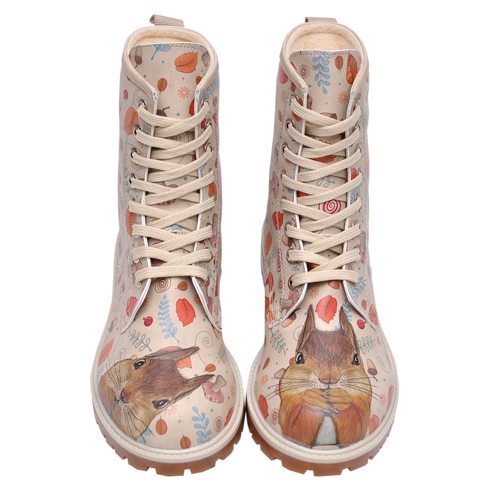 DOGO Longe Boots Schnürstiefel It Wasn't Me Damen Stiefeletten, Schnürboots Handgefertigt