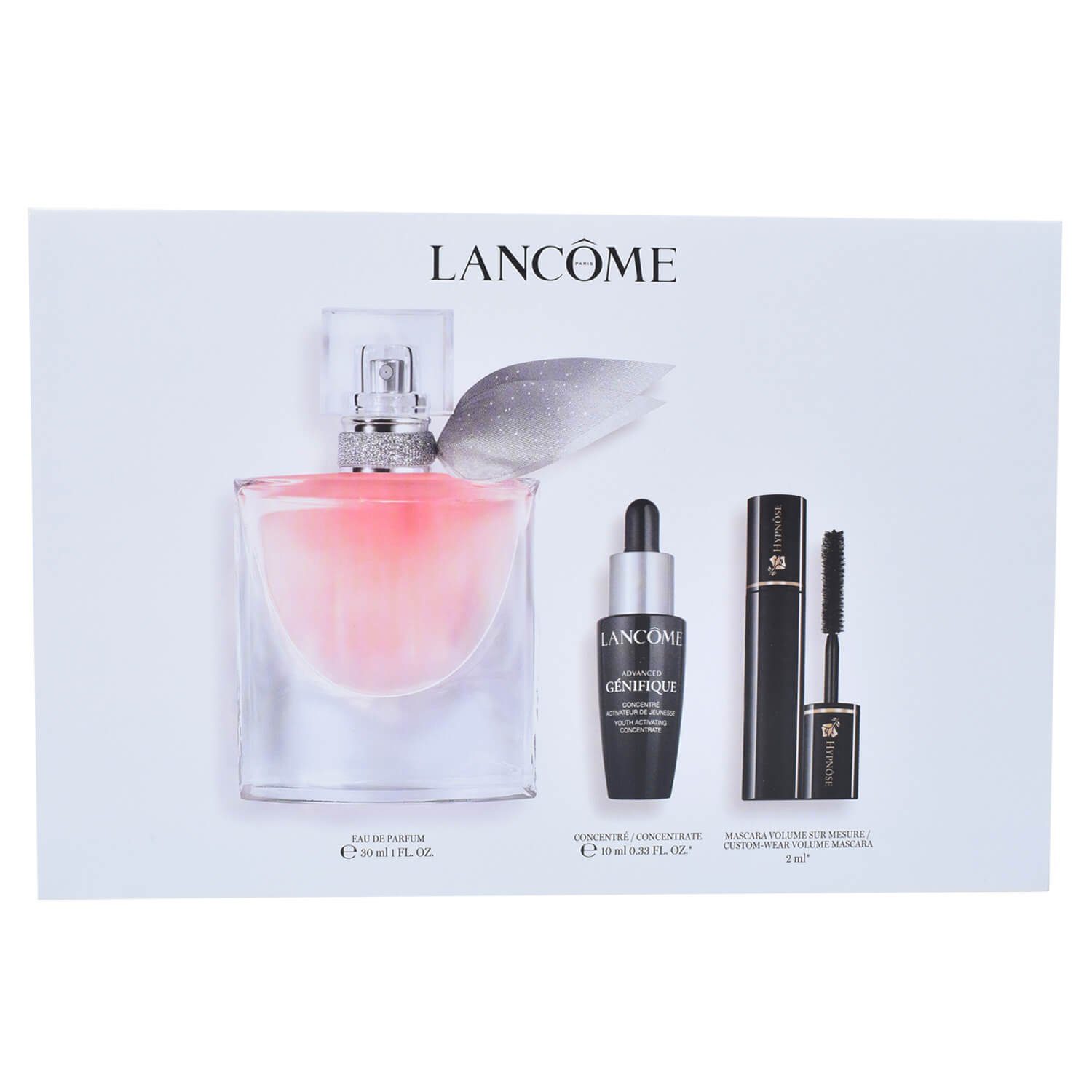 LANCOME Duft-Set La vie est belle 30 ml + Mascara + Advanced Genifique 10ml Geschenk