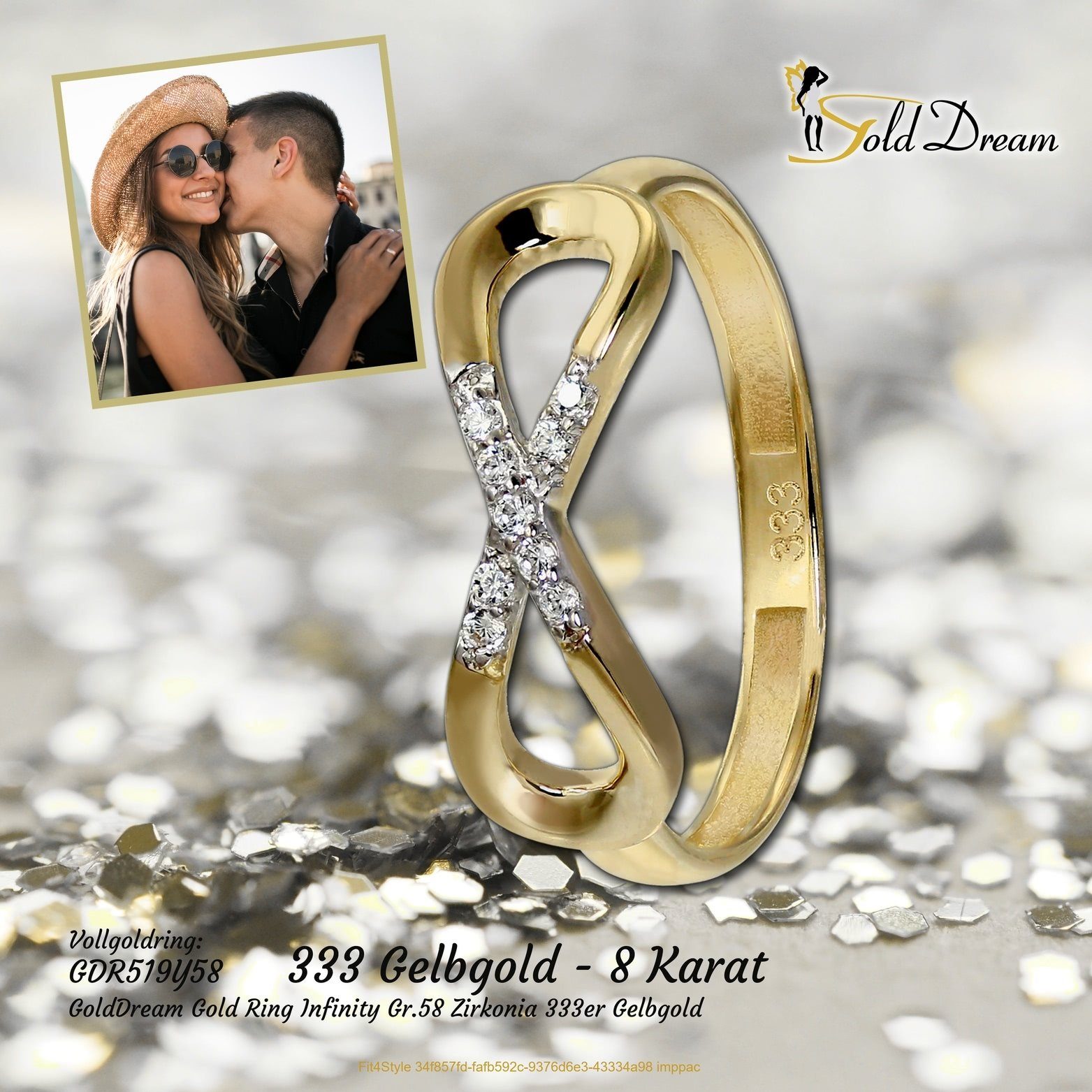 GoldDream Goldring GoldDream Zirkonia Ring Damen günstig online kaufen