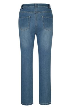 MIAMODA Regular-fit-Jeans Jeans Slim Fit seitliche Sterne 5-Pocket