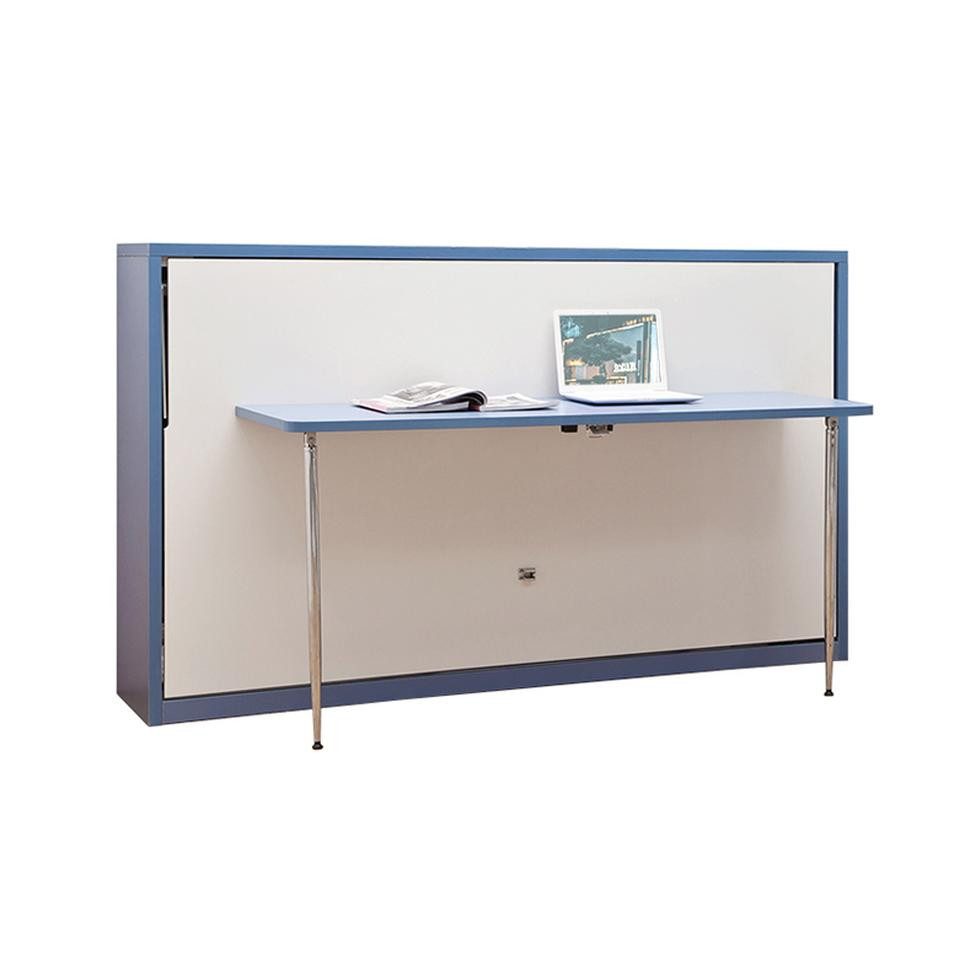 JVmoebel Schrankbett Schrankbett mit Tisch in Holzoptik für Gästezimmer (Schrankbett) Made in Europa