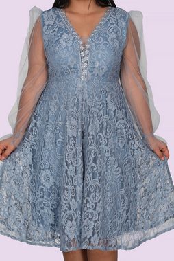 Modabout Abendkleid Damen Midikleid Sommerkleid für große Größen - NELB0588D5150MVİ (1-tlg)