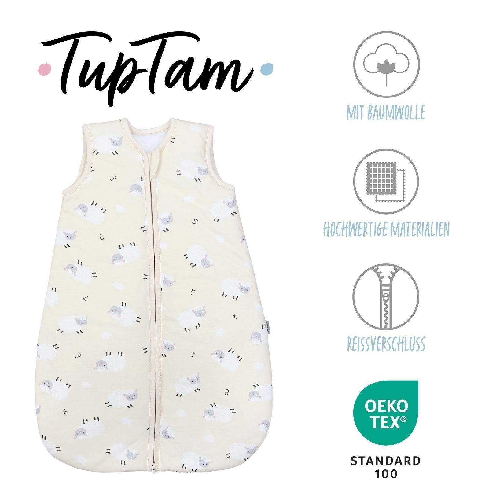 TupTam Babyschlafsack Kugelschlafsack ohne Ärmel 2.5 TOG Ganzjahr – Bild 2 von 5
