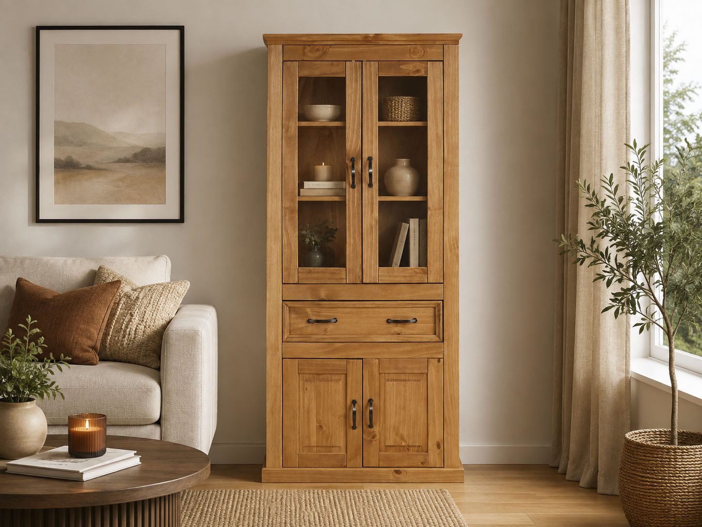 OTTO home Vitrine Selma Höhe 180 cm (2-trg)