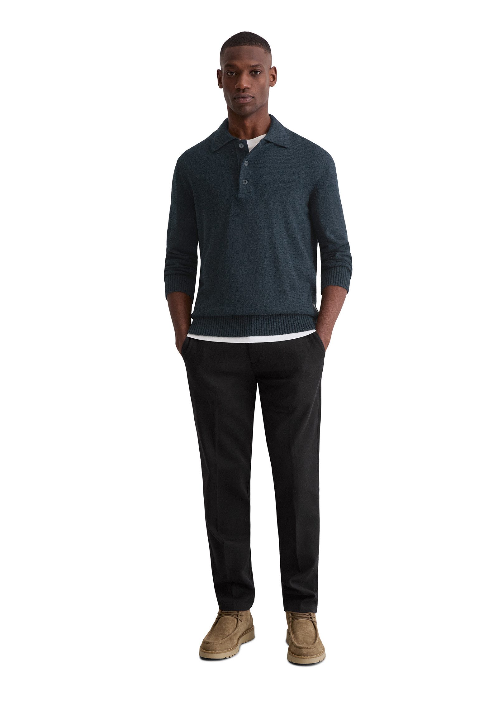 Marc O'Polo Strickpullover aus Bio-Baumwoll-Bouclé