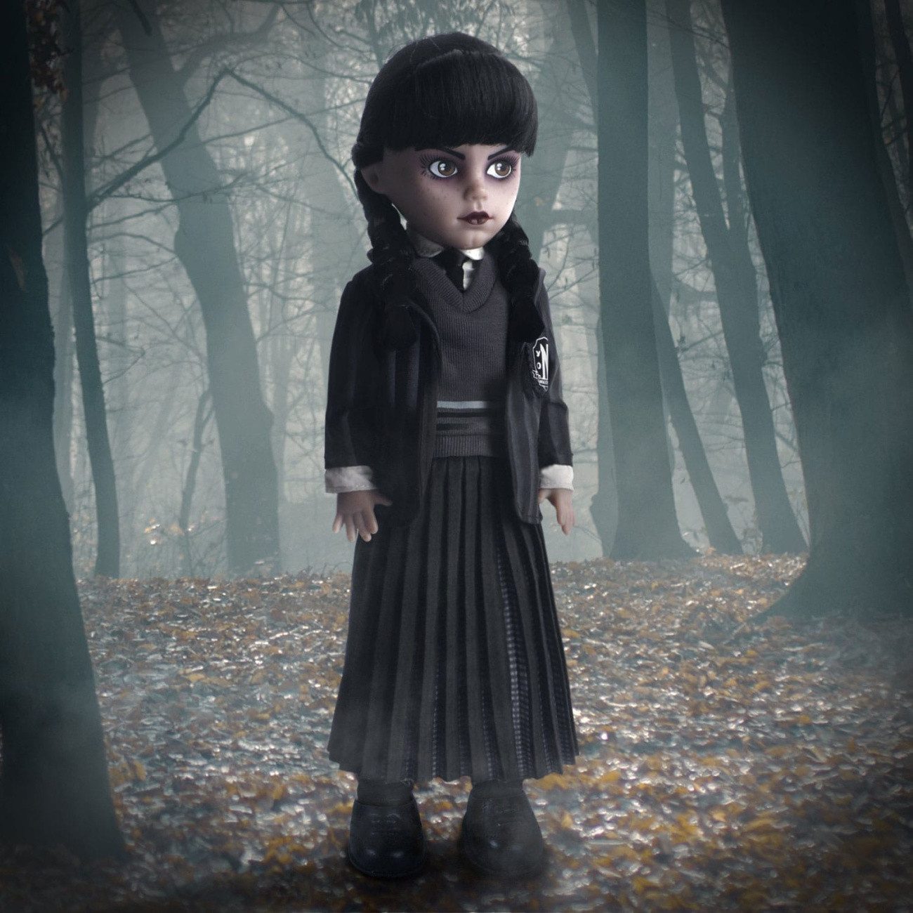 MEZCO Anziehpuppe Wednesday LDD Presents Puppe Wednesday Nevermore Academy Uniform 25 cm