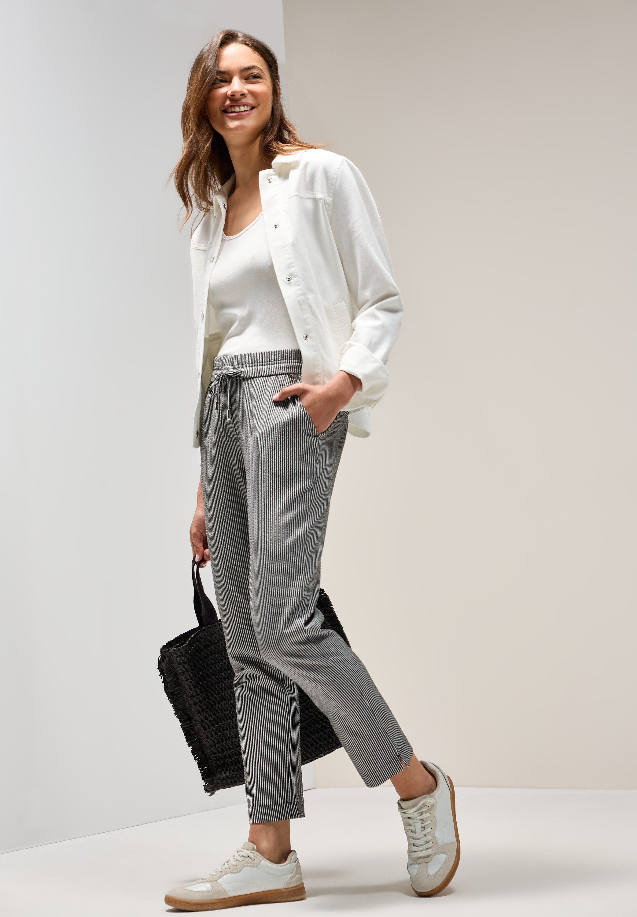 CECIL Jogger Pants Middle Waist