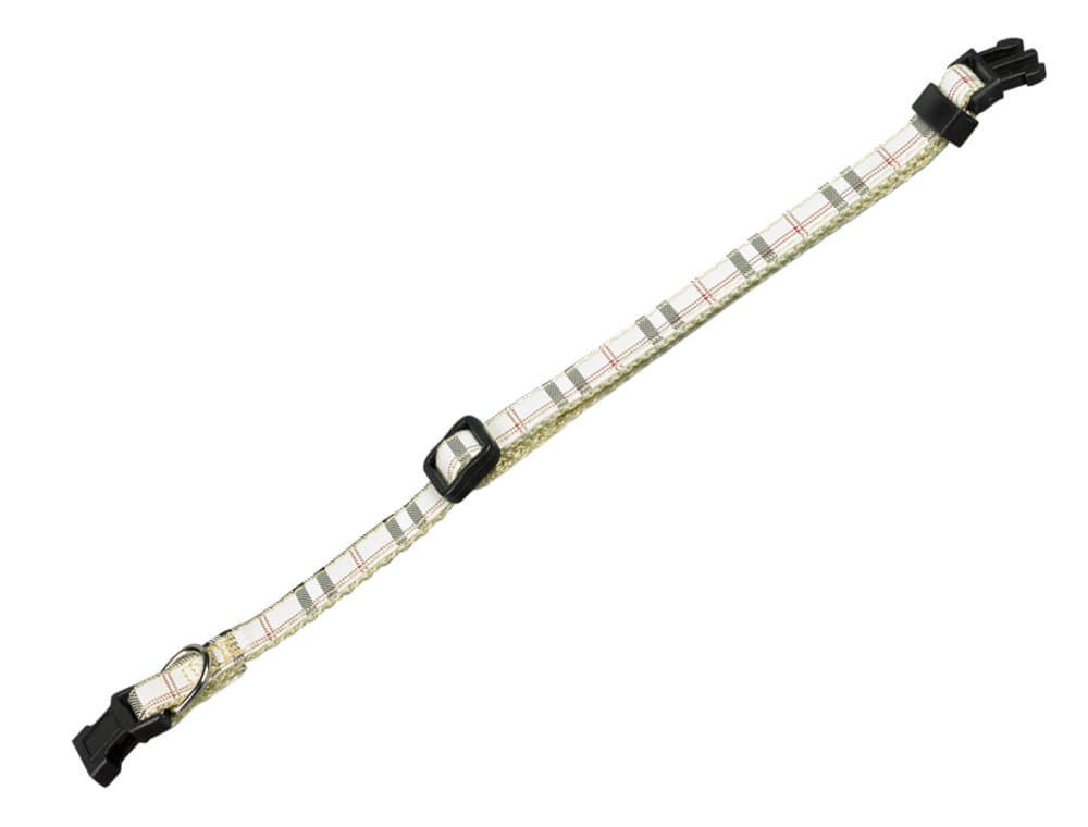 Nobby Hunde-Halsband Halsband Tartan, beige, XXS-XS