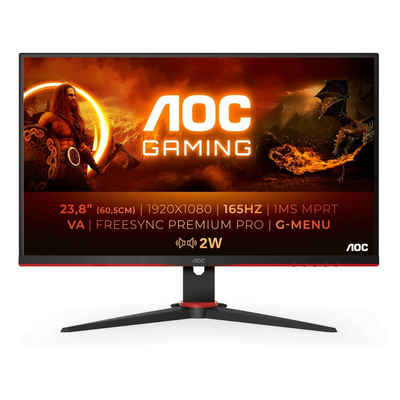 AOC 24G2SAE/BK Gaming-Monitor (60,5 cm/23,8 ", 1920 x 1080 px, Full HD, 1 ms Reaktionszeit, 165 Hz, VA LCD)