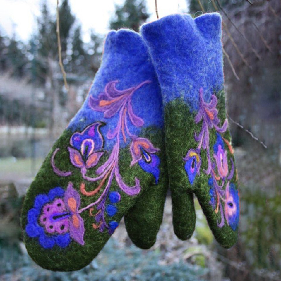 Blusmart Fleecehandschuhe Weihnachtsgeschenk Damen Handschuhe Damenmode Fleecehandschuhe lila Winterhandschuhe
