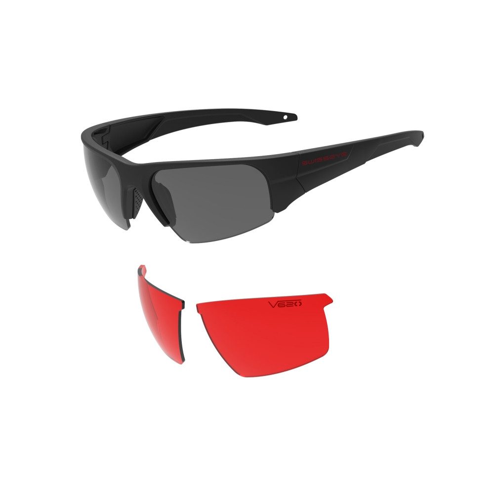 SWISS EYE® Fahrradbrille V620 TACT. BRILLE VIPER V620 Schutzbrille Schwarz