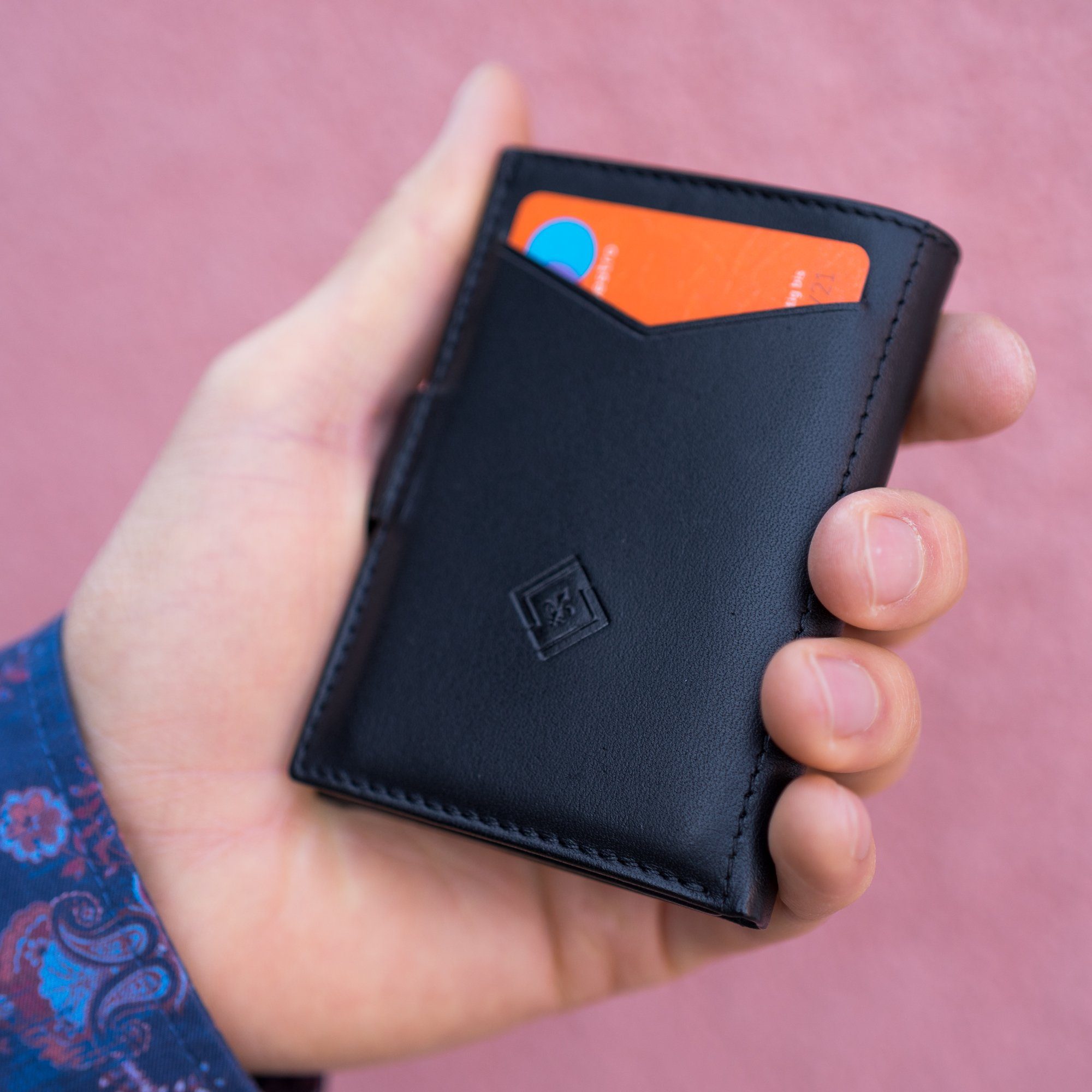 mini Wallet Leonardo Leder Leone Torino, Nappa Geldbörse Mini