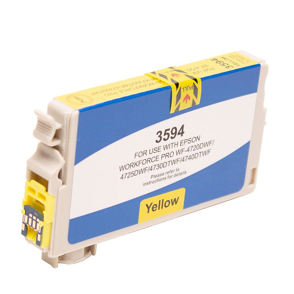 ABC Tintenpatrone (Kompatible Druckerpatrone für Epson 35XL Gelb WorkForce Pro, ce Pro WF-4700 Series WF-4720 DWF WF-4725 WF-4730 DTWF WF-4735 WF-4740)