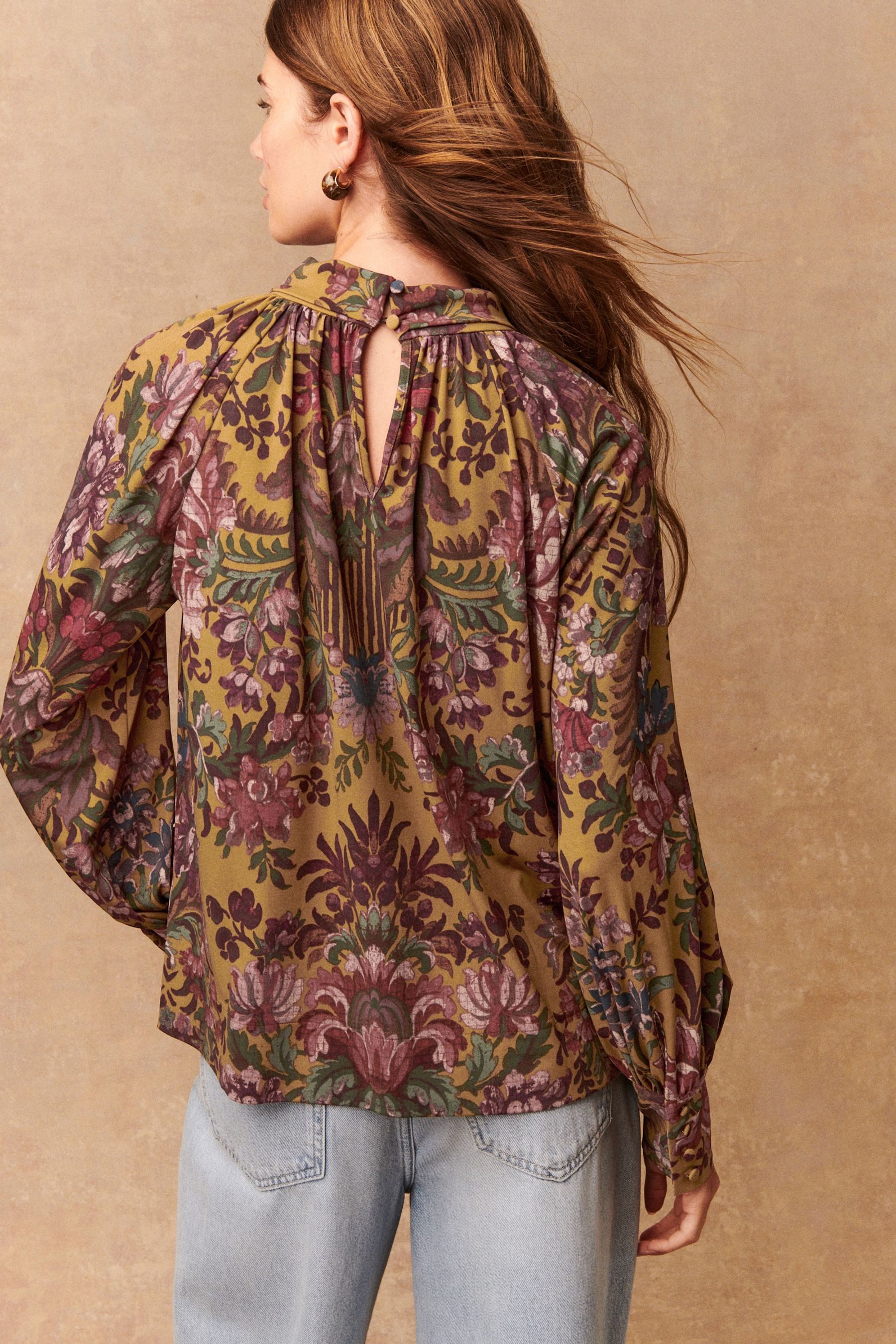 Next Langarmbluse Langärmelige Jerseybluse mit Zierknoten günstig online kaufen